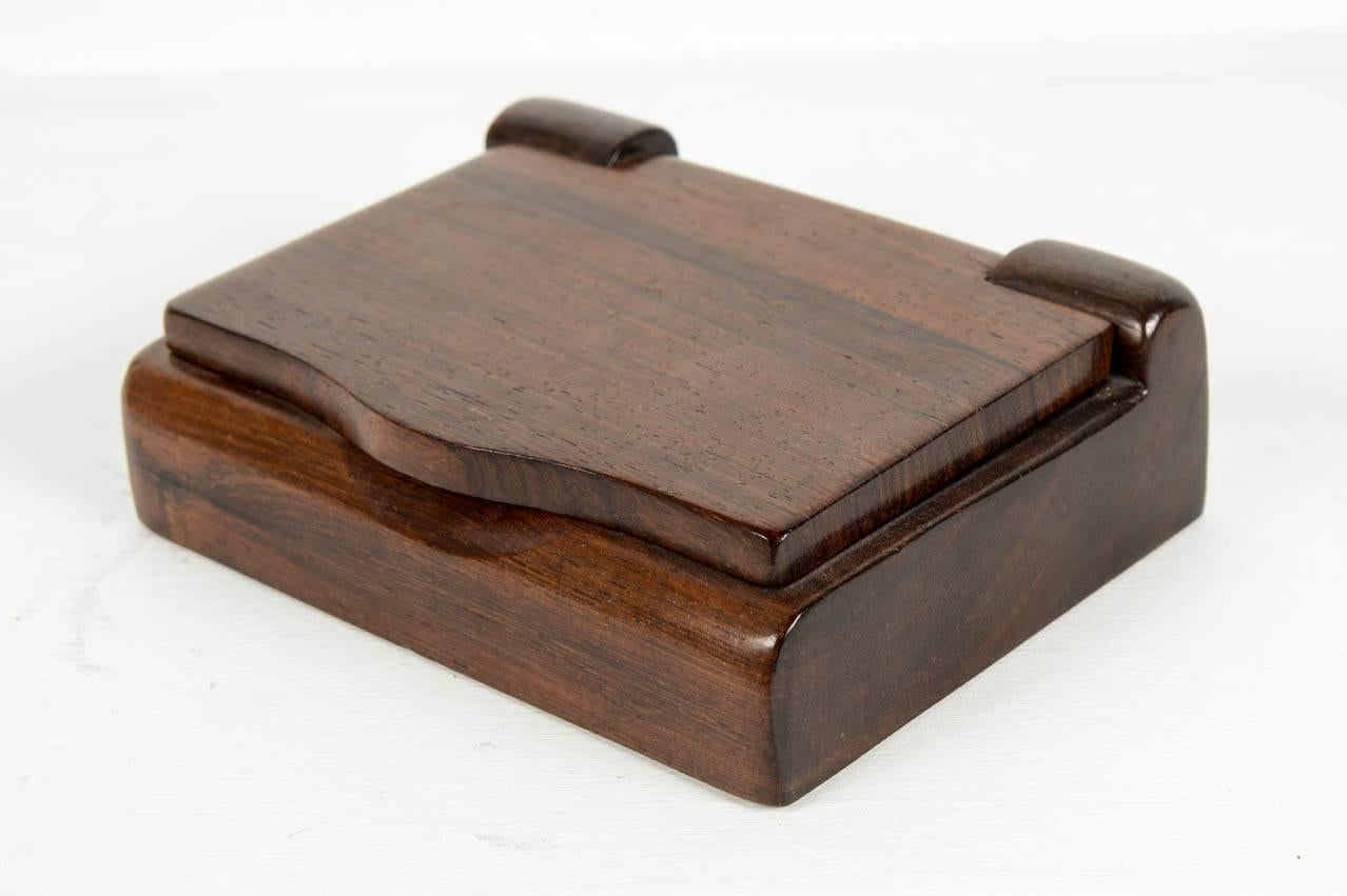 Rare Rosewood Box by Alexandre Noll In Excellent Condition In Bois-Colombes, FR