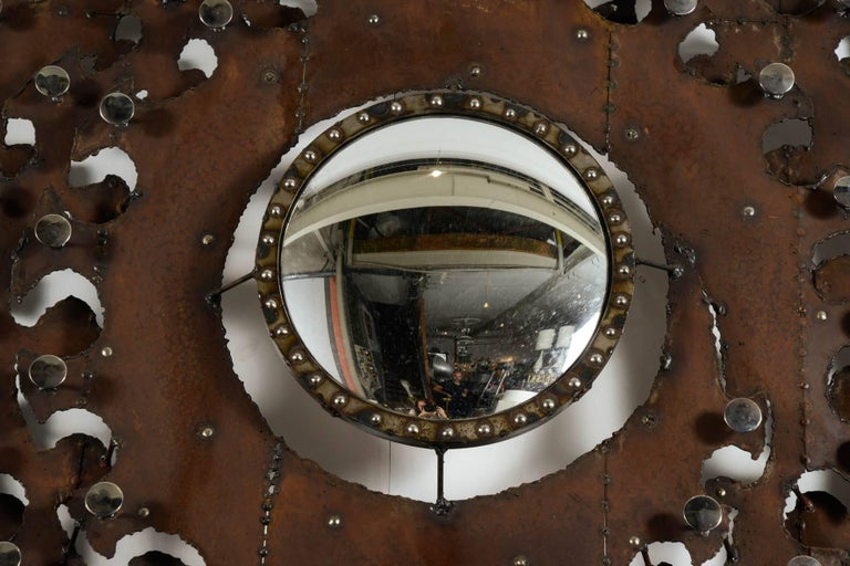 One of a Kind Artist Mirror For Sale at 1stDibs