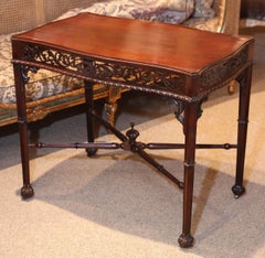 Mahogany Chippendale Style Tea Table or Server
