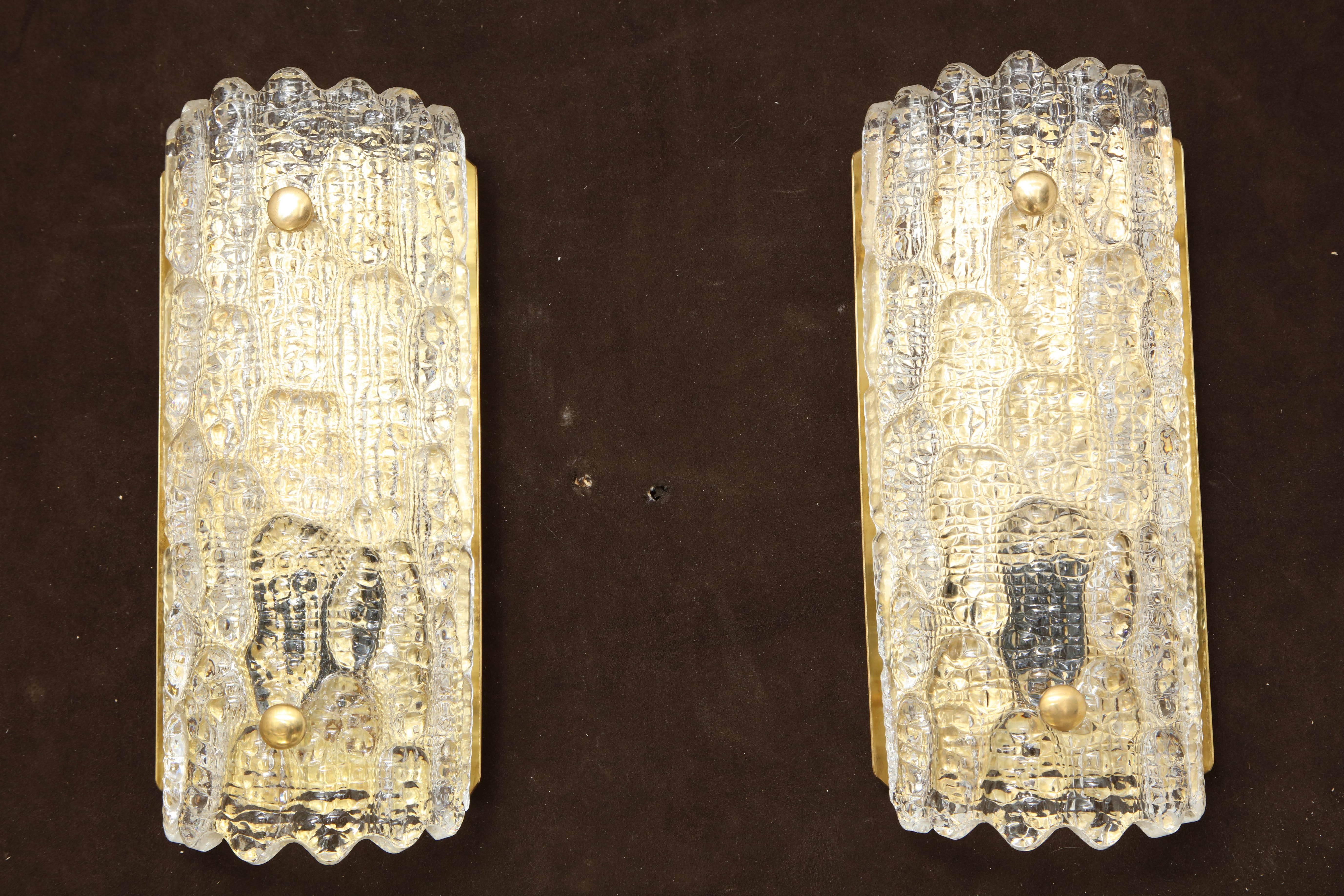 Pair of Sconces by Carl Fagerlund for Orrefors 3