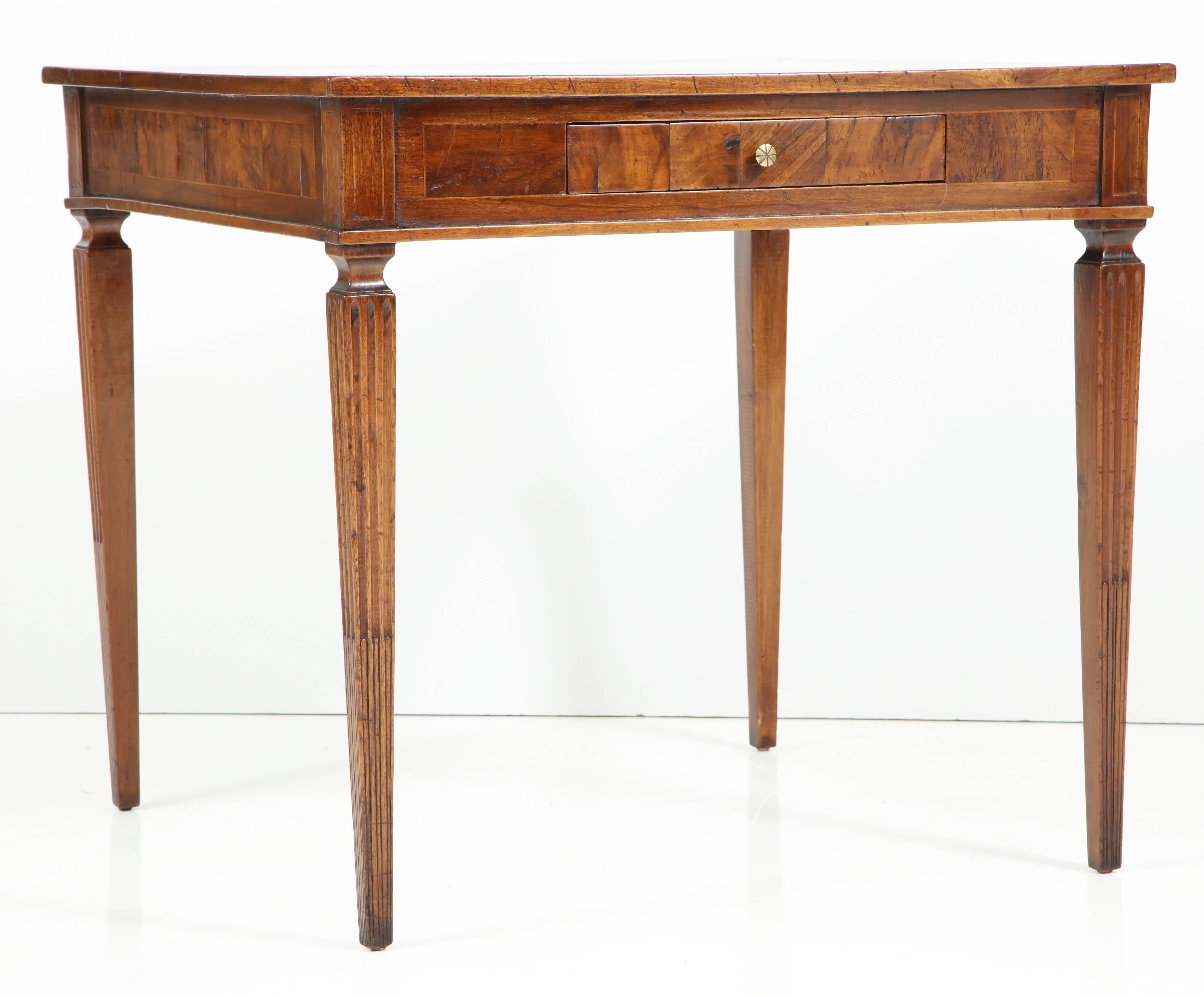 Italian Walnut Card Table 2