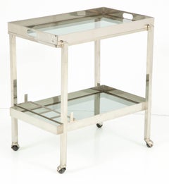 Christofle Silver Plate Bar Cart