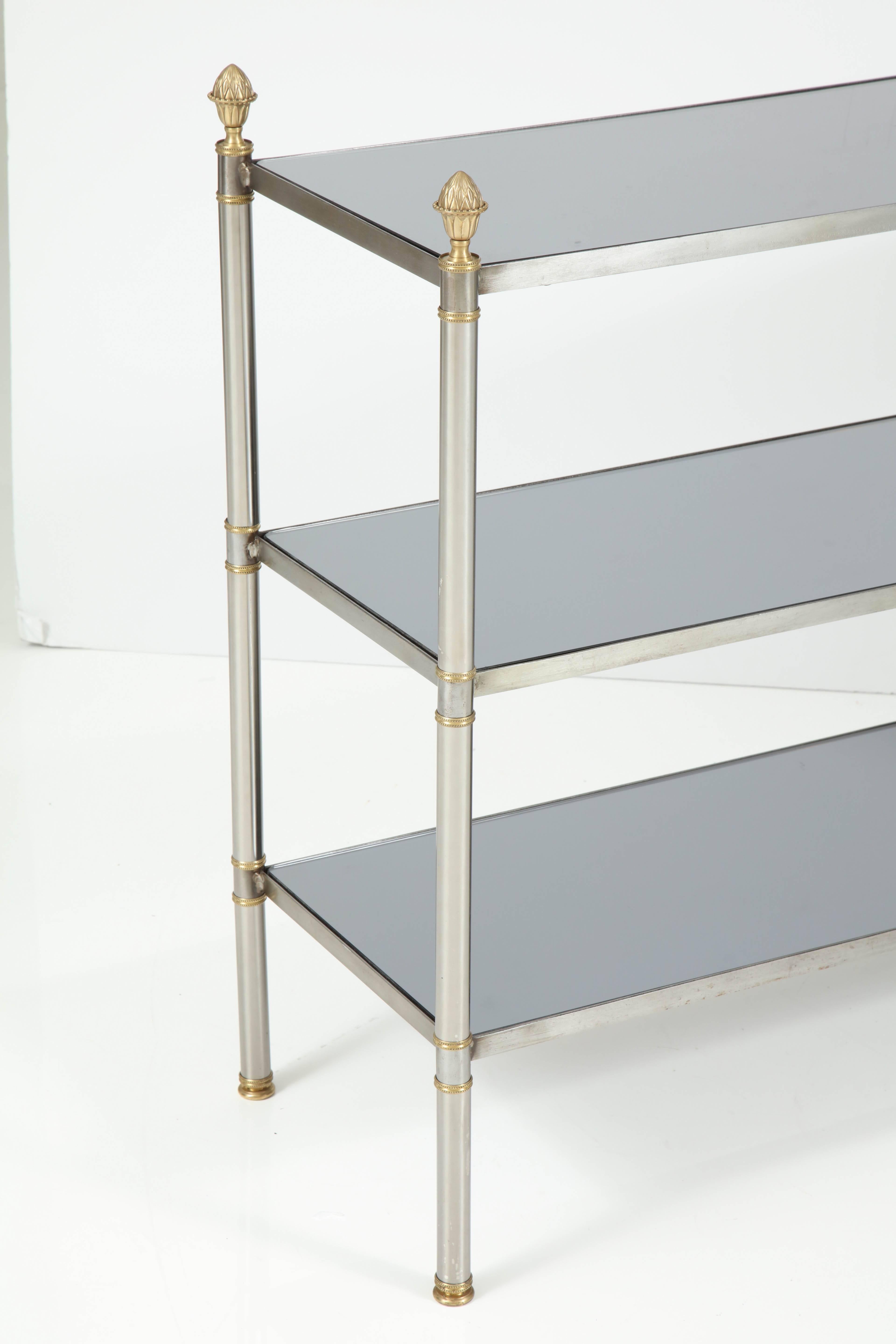 Brass and Steel Etagere 1