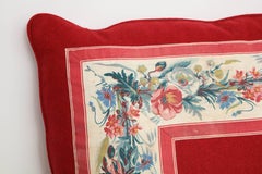 Vintage Floral Trim Pillow