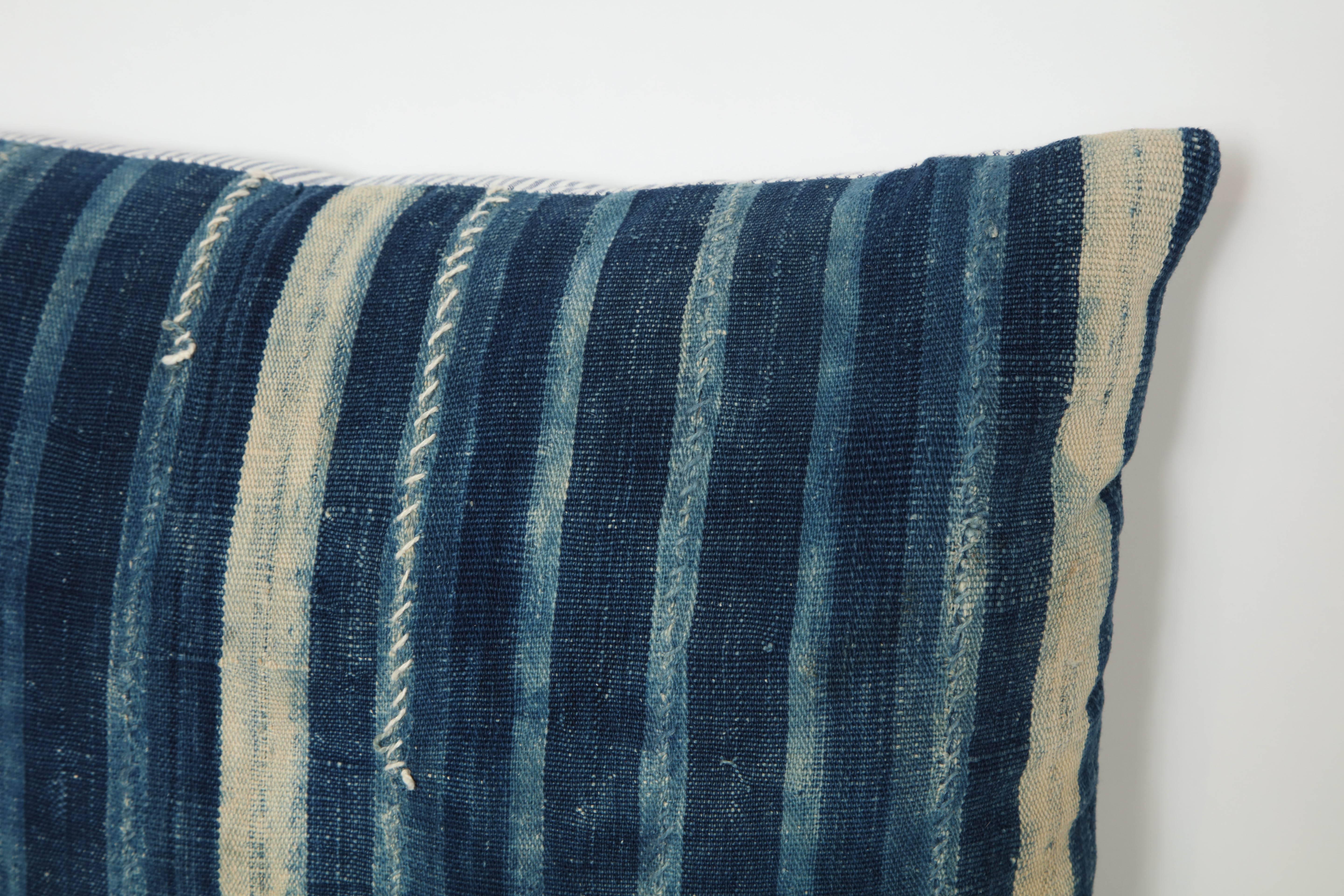Antique African textile pillow.