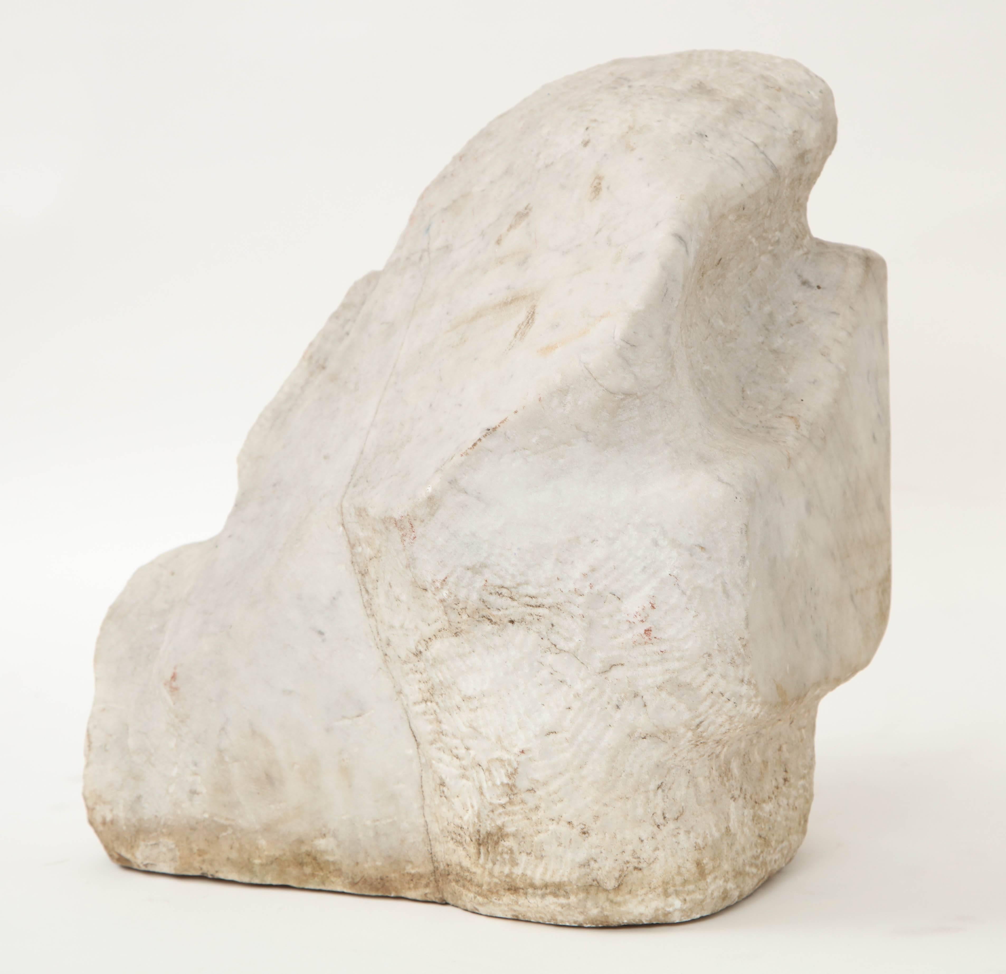 Vintage Mid-Century marble sculpture from France.