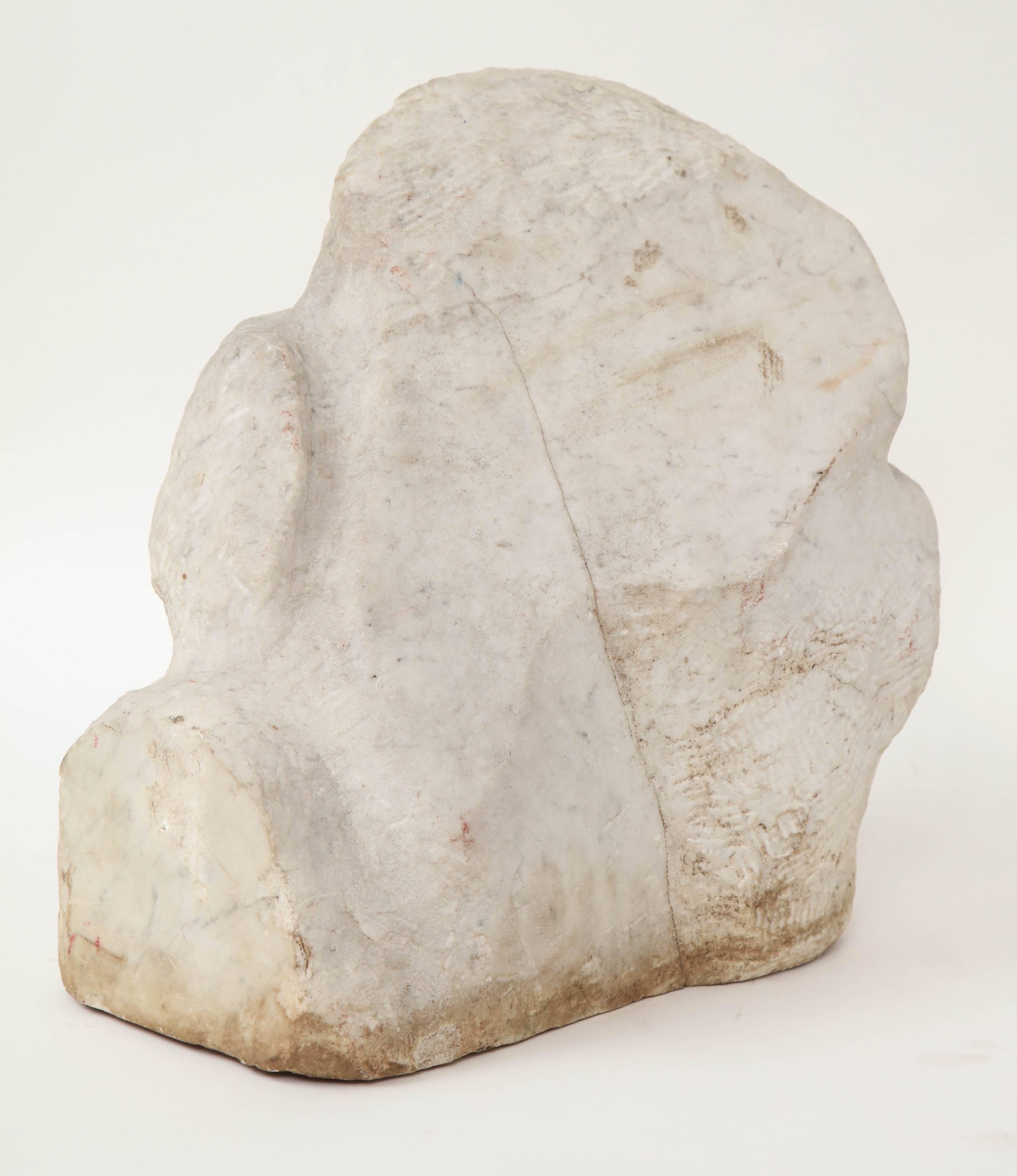North American Vintage Mid-Century Marble Sculpture from France