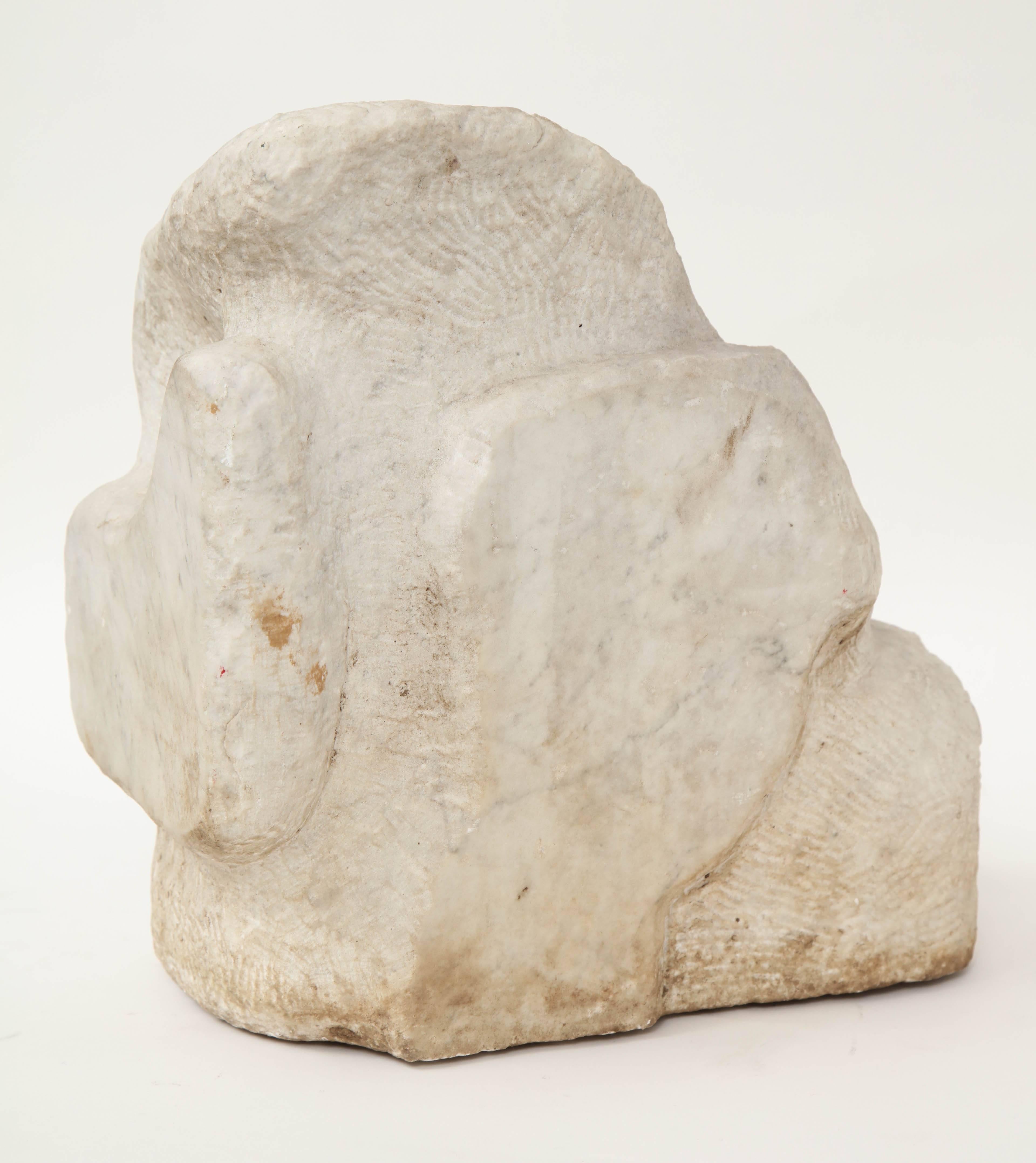 Vintage Mid-Century Marble Sculpture from France 2