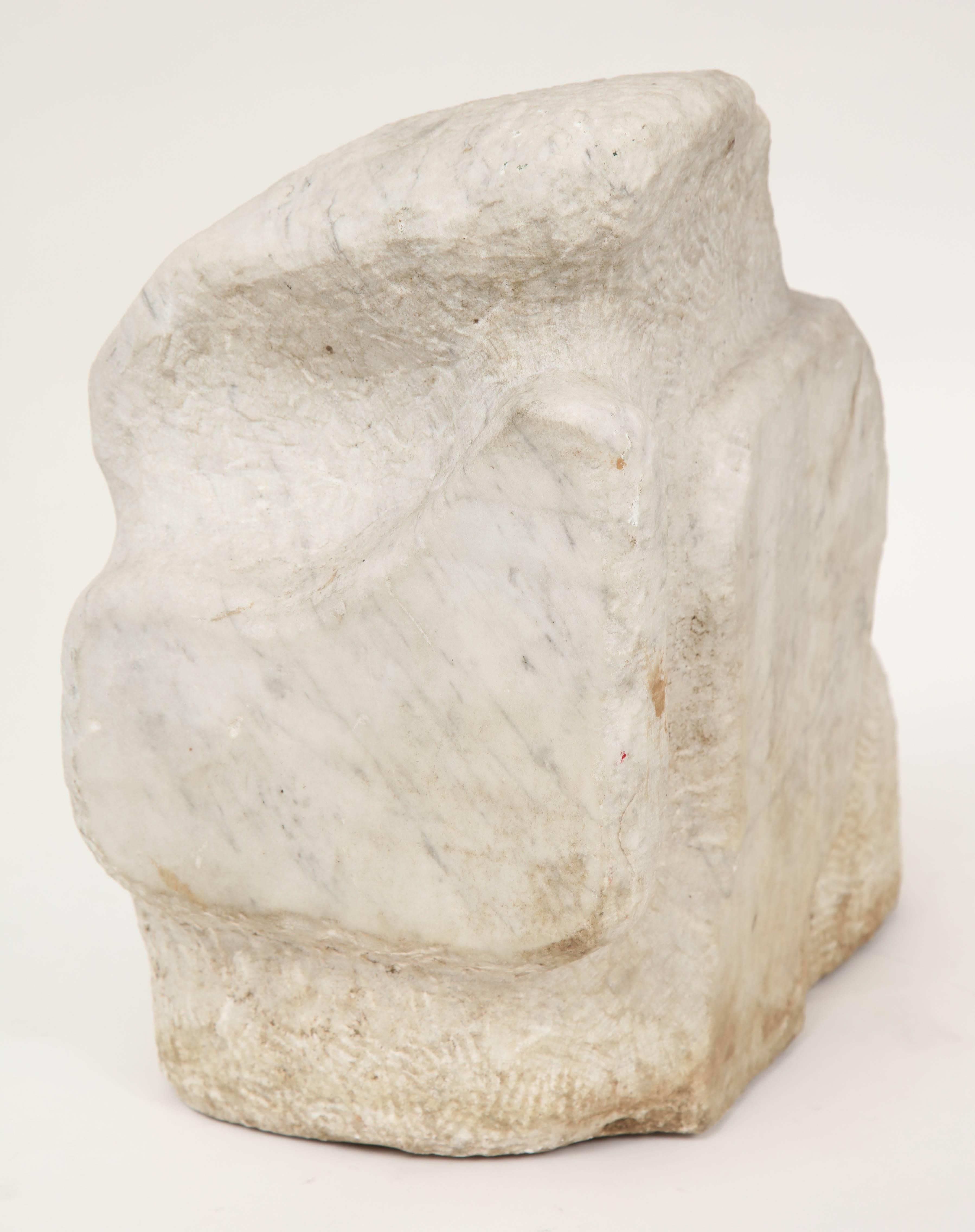 Vintage Mid-Century Marble Sculpture from France 3