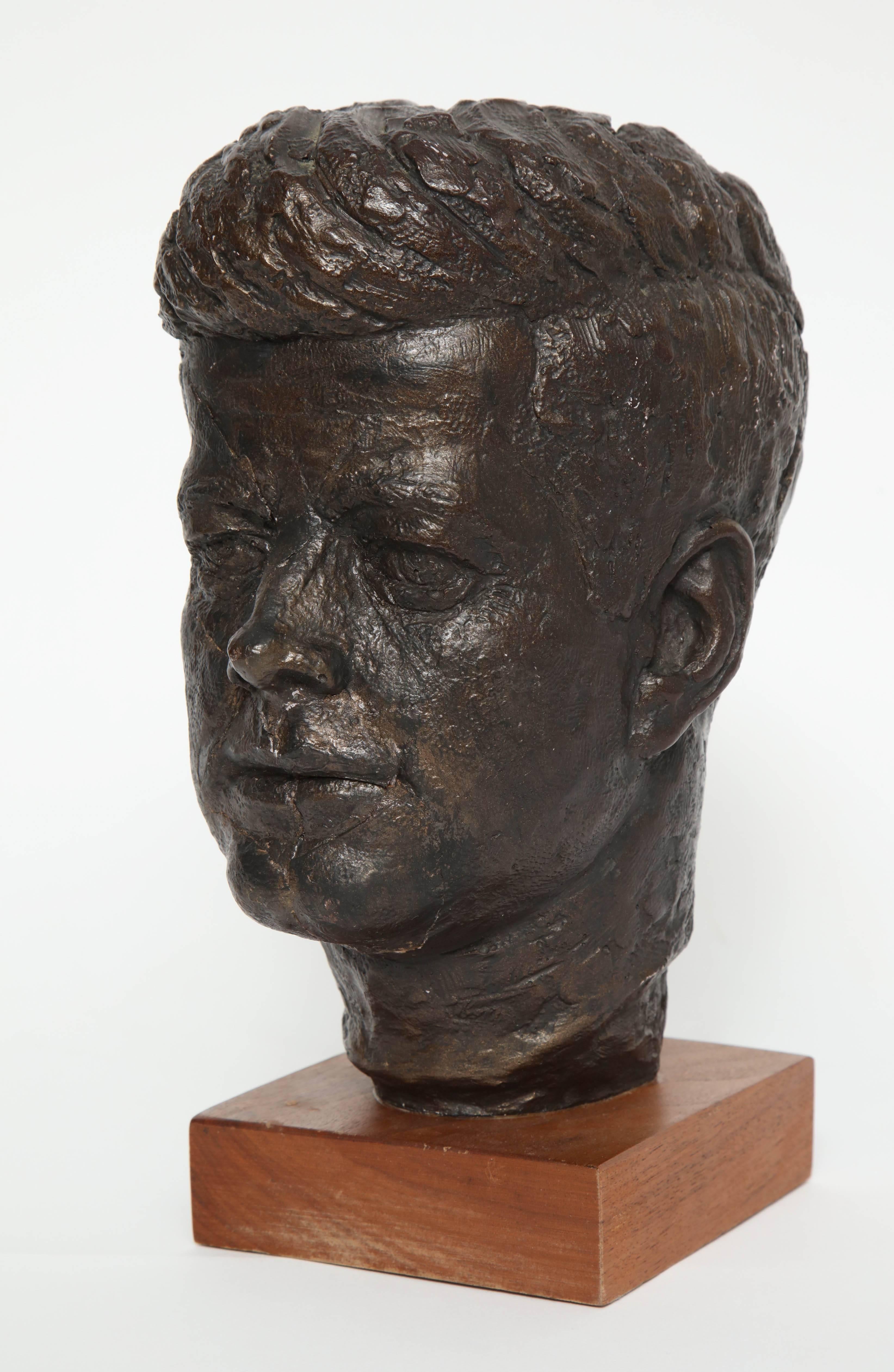 John F Kennedy bust.