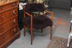 Cassina Side Chair in Curly Lamb