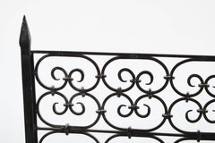 1920s Spanish Wrought Iron Free Standing Fireplace Screen