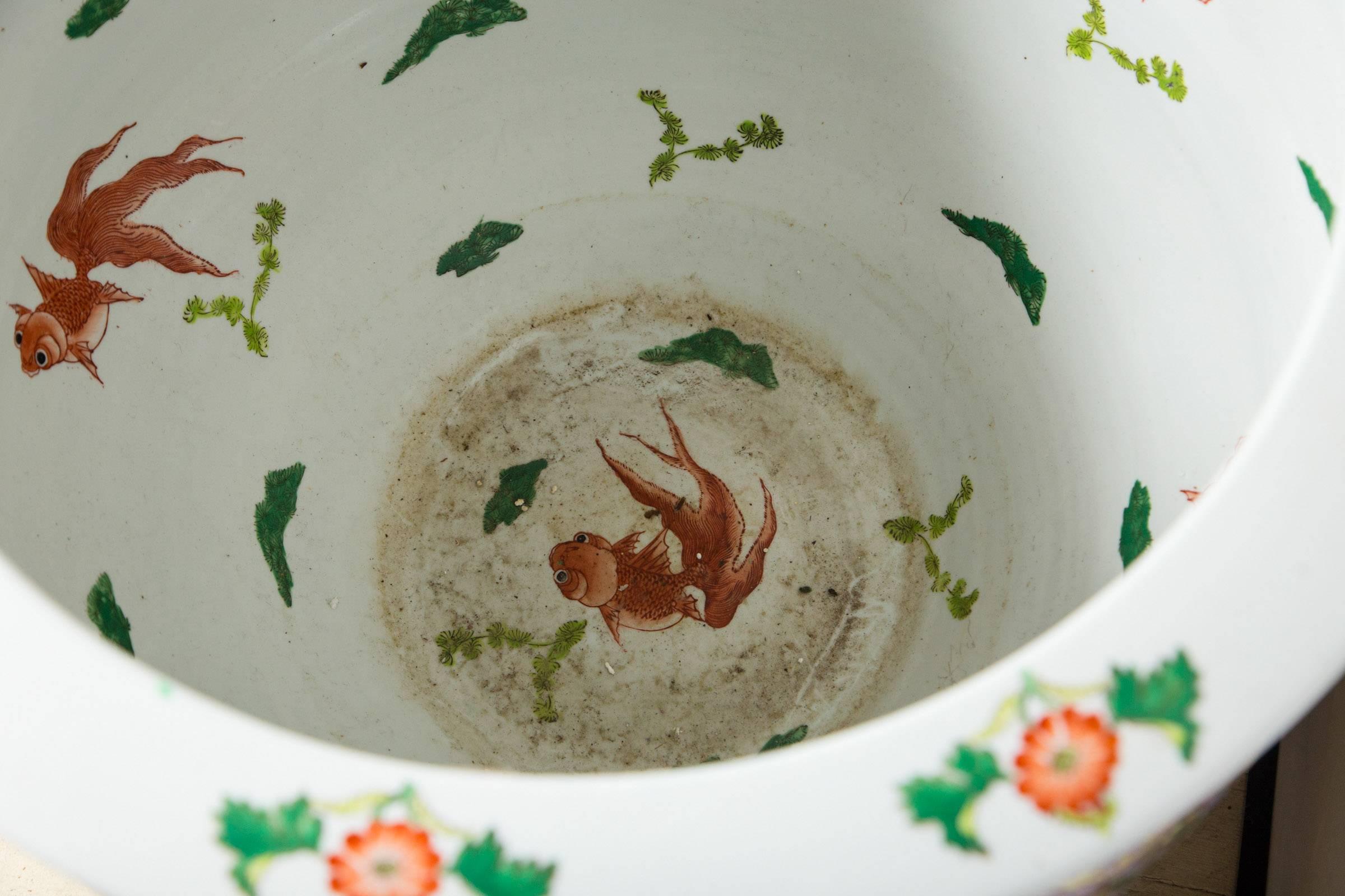 Pair of Chinese Porcelain Fish Bowls 3