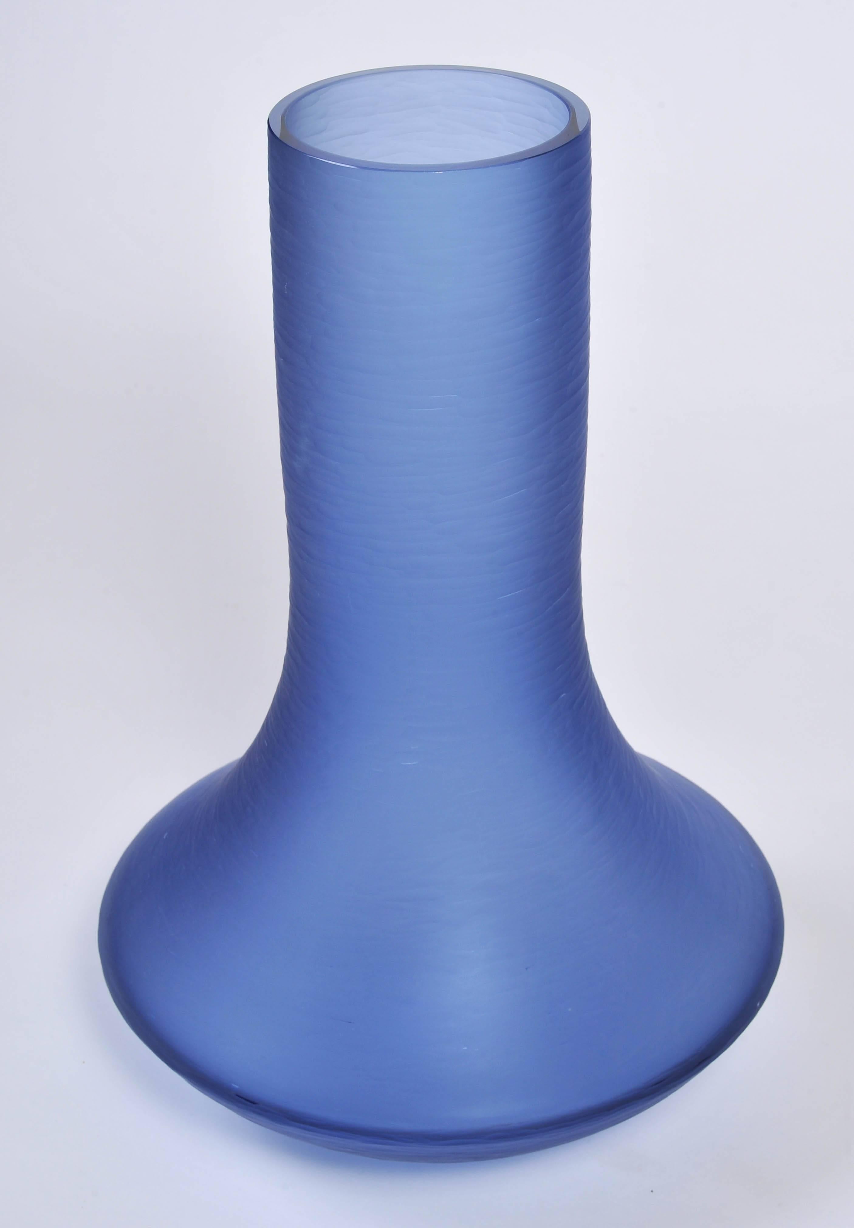 Italian 1980s Pair of Venetian Murano Glass Vases Signed by Donghia