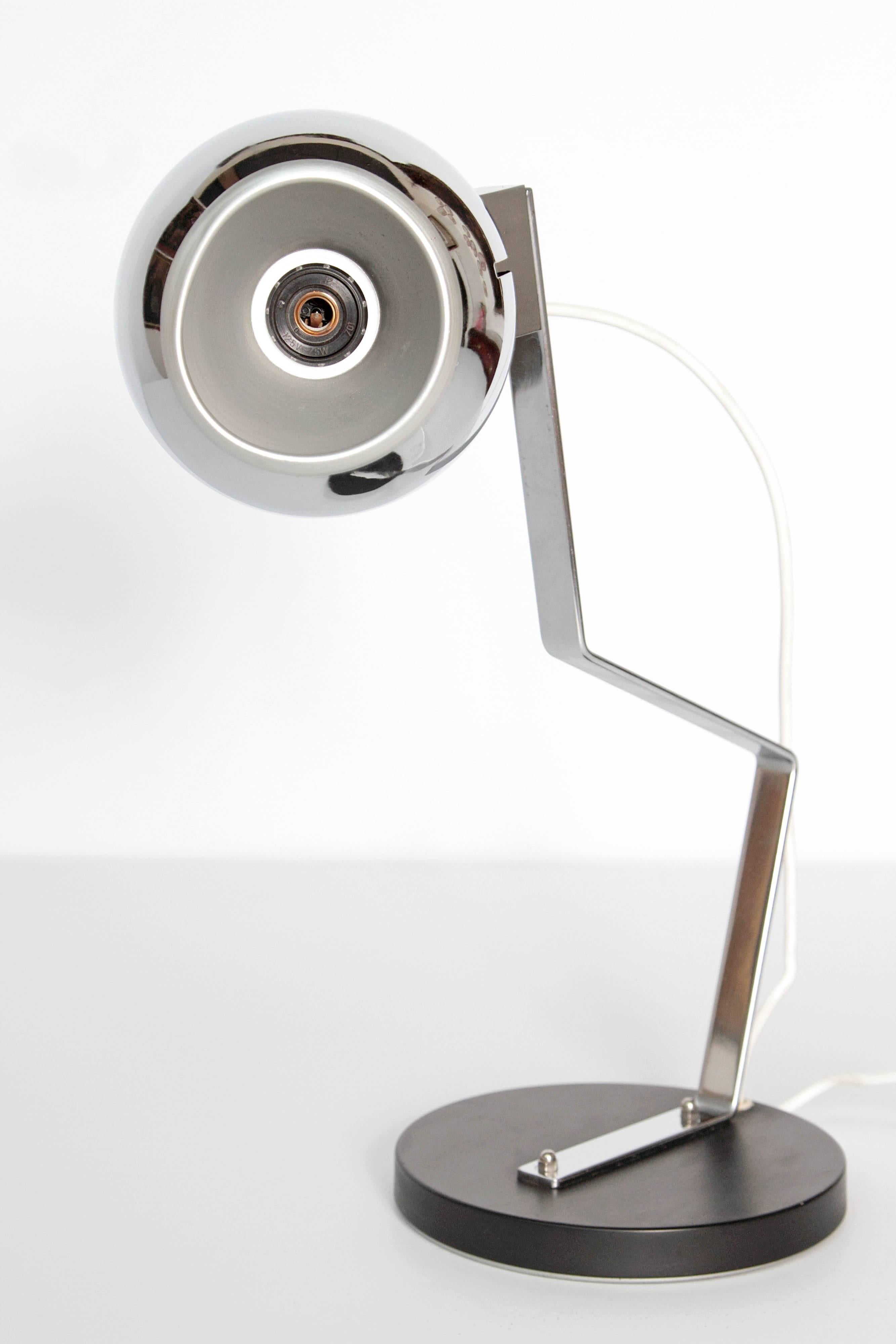 Chrome Mid-Century Modern Lamp by Mutual Sunset Lamp Company
