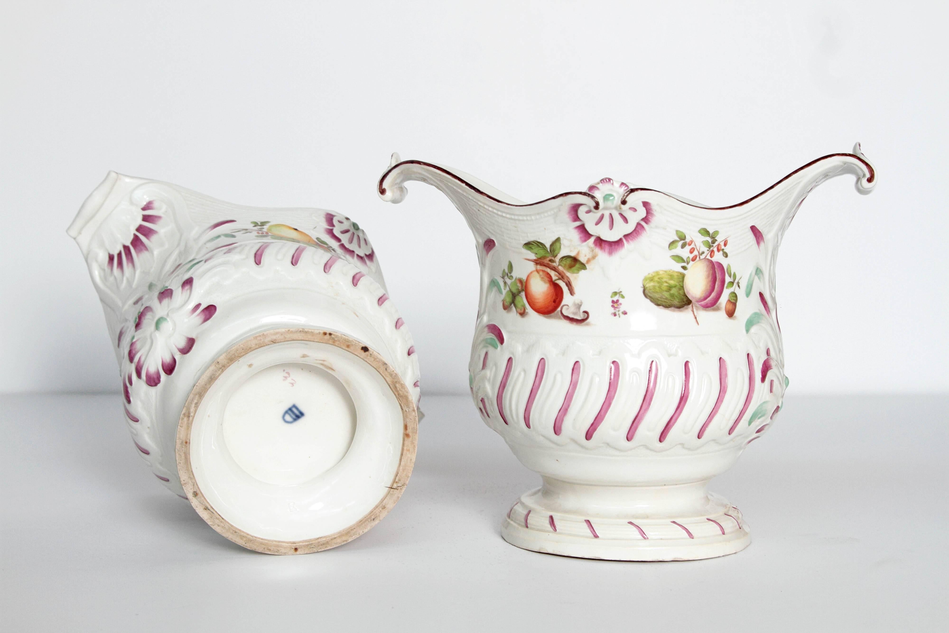 Porcelain Pair of Vienna Cachepots