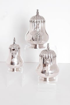 Silver Tea Set by Boston Silversmith Obadiah Rich