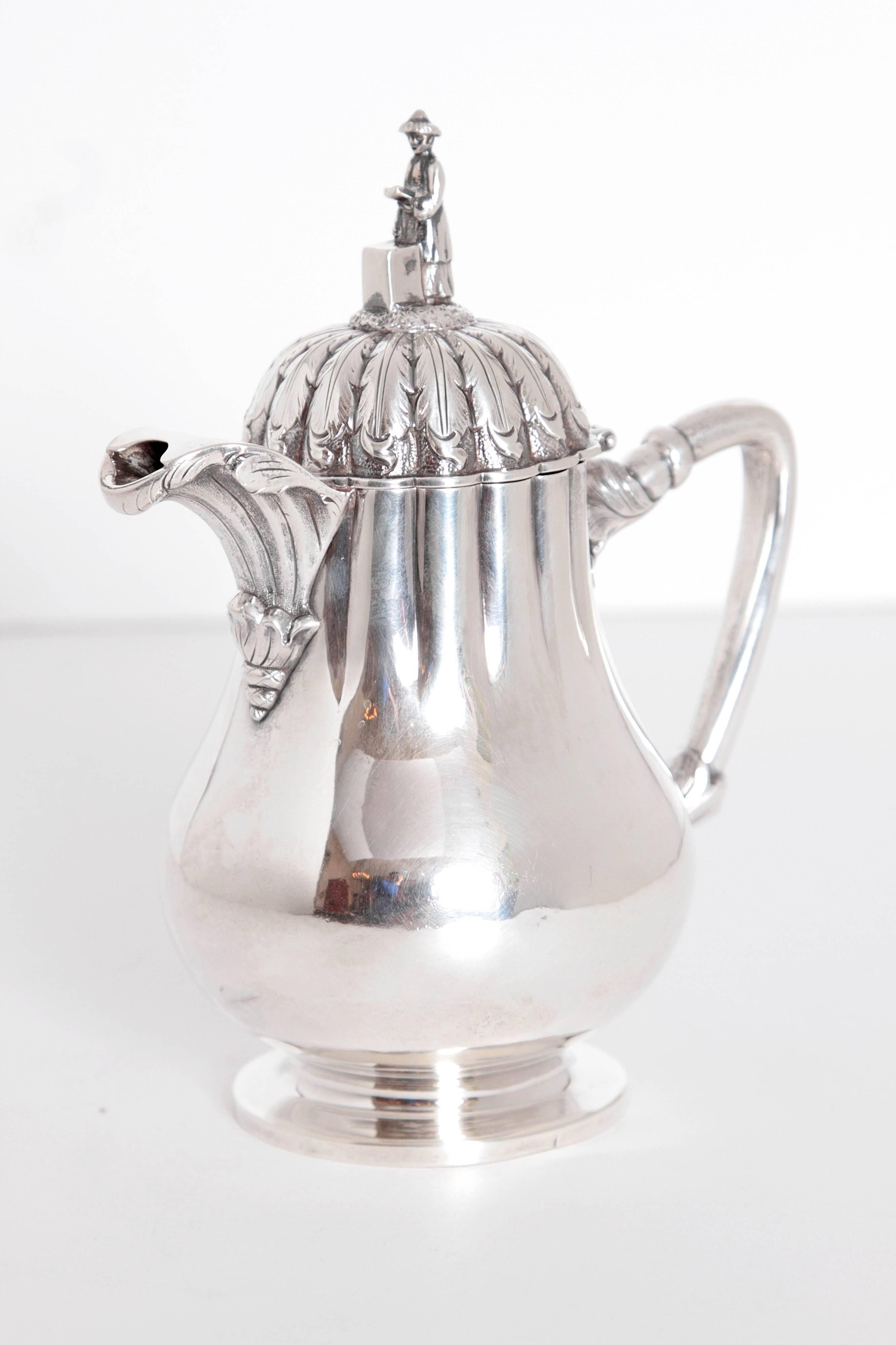 19th Century Silver Tea Set by Boston Silversmith Obadiah Rich