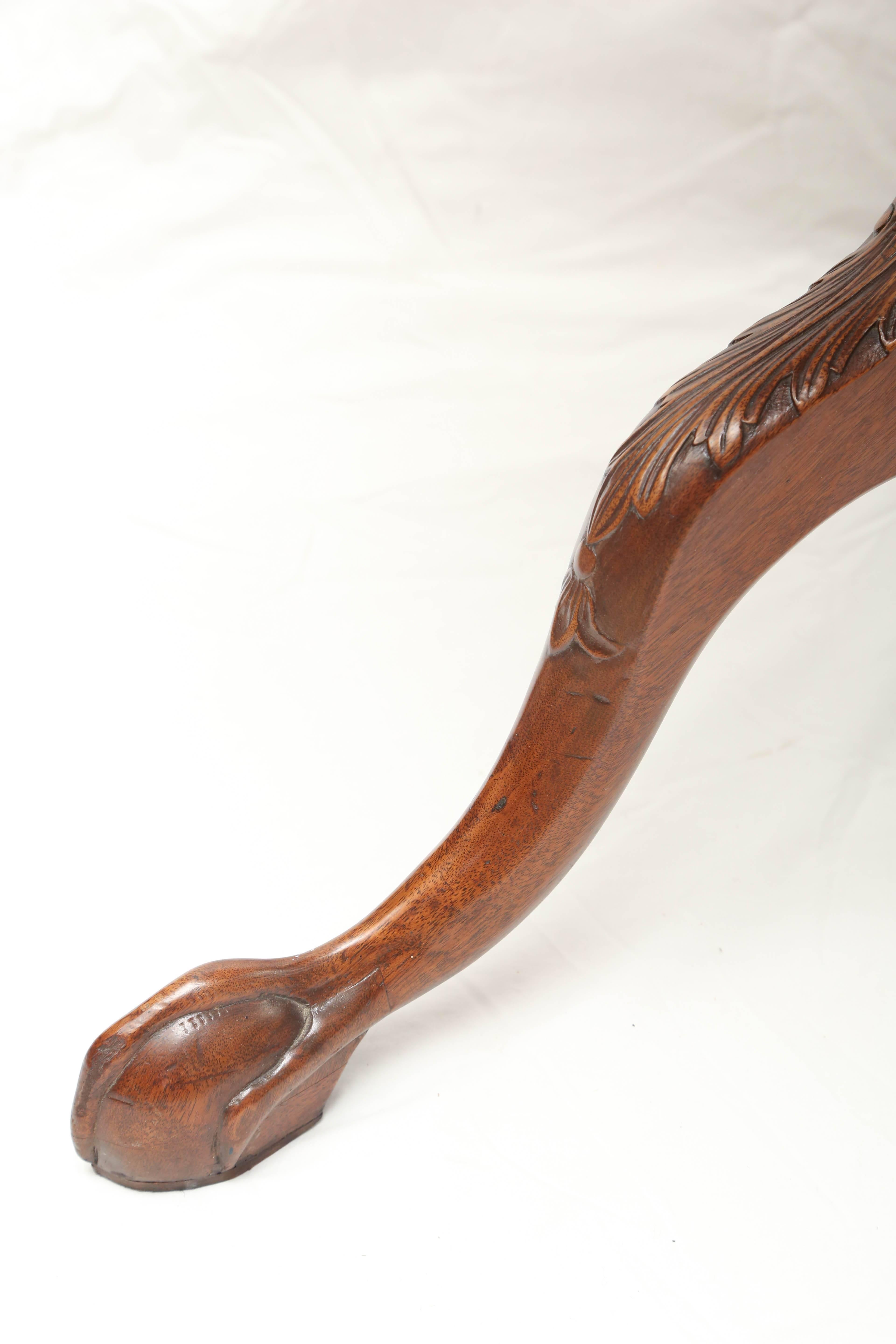 Superb 1900s Mahogany Tilt Top Side Tea Table  1