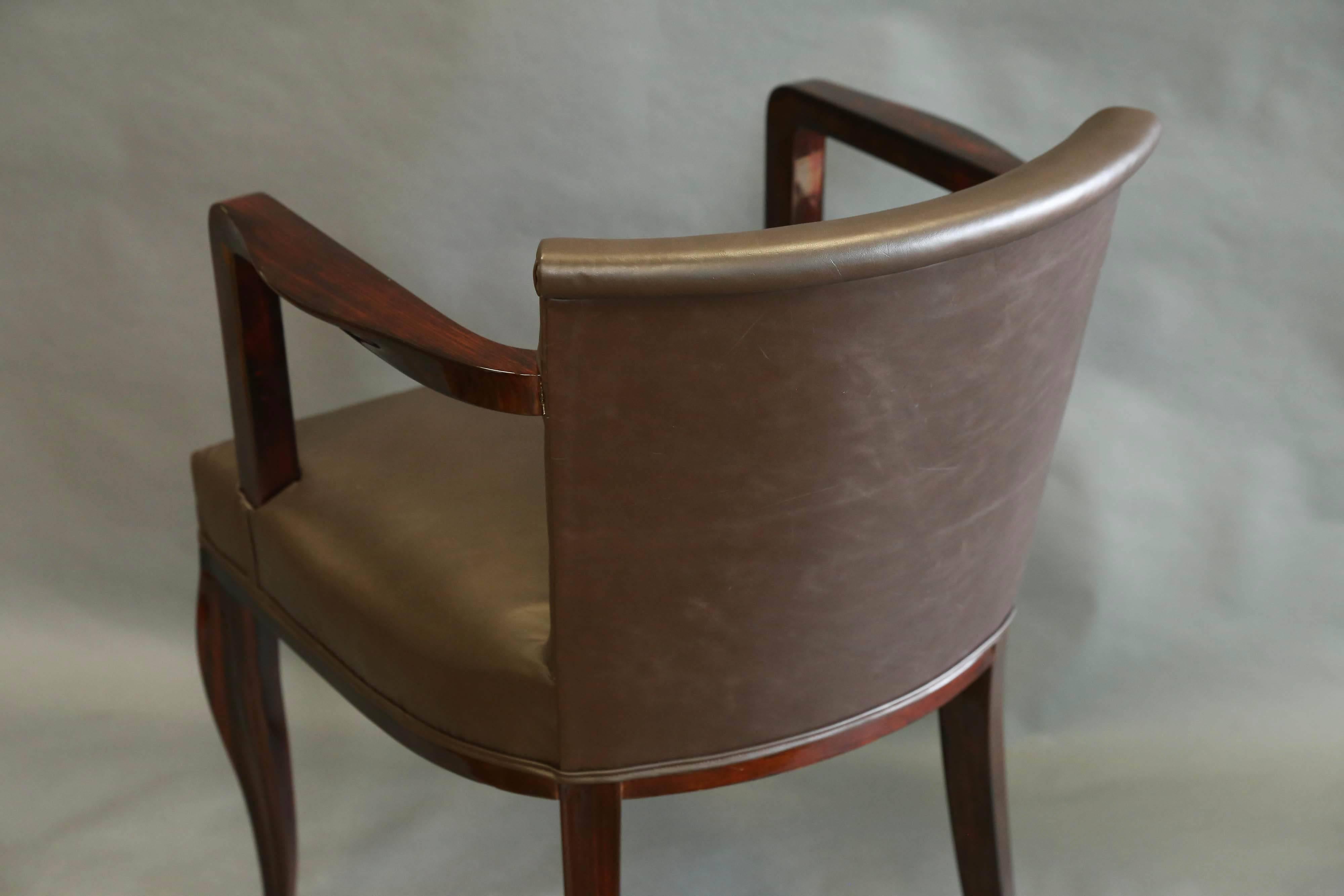 Art Deco Hungarian Office Chair in Walnut 1