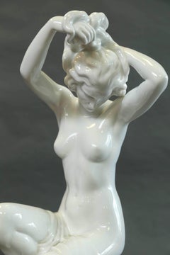 Herend Nude Sitting Female Figure
