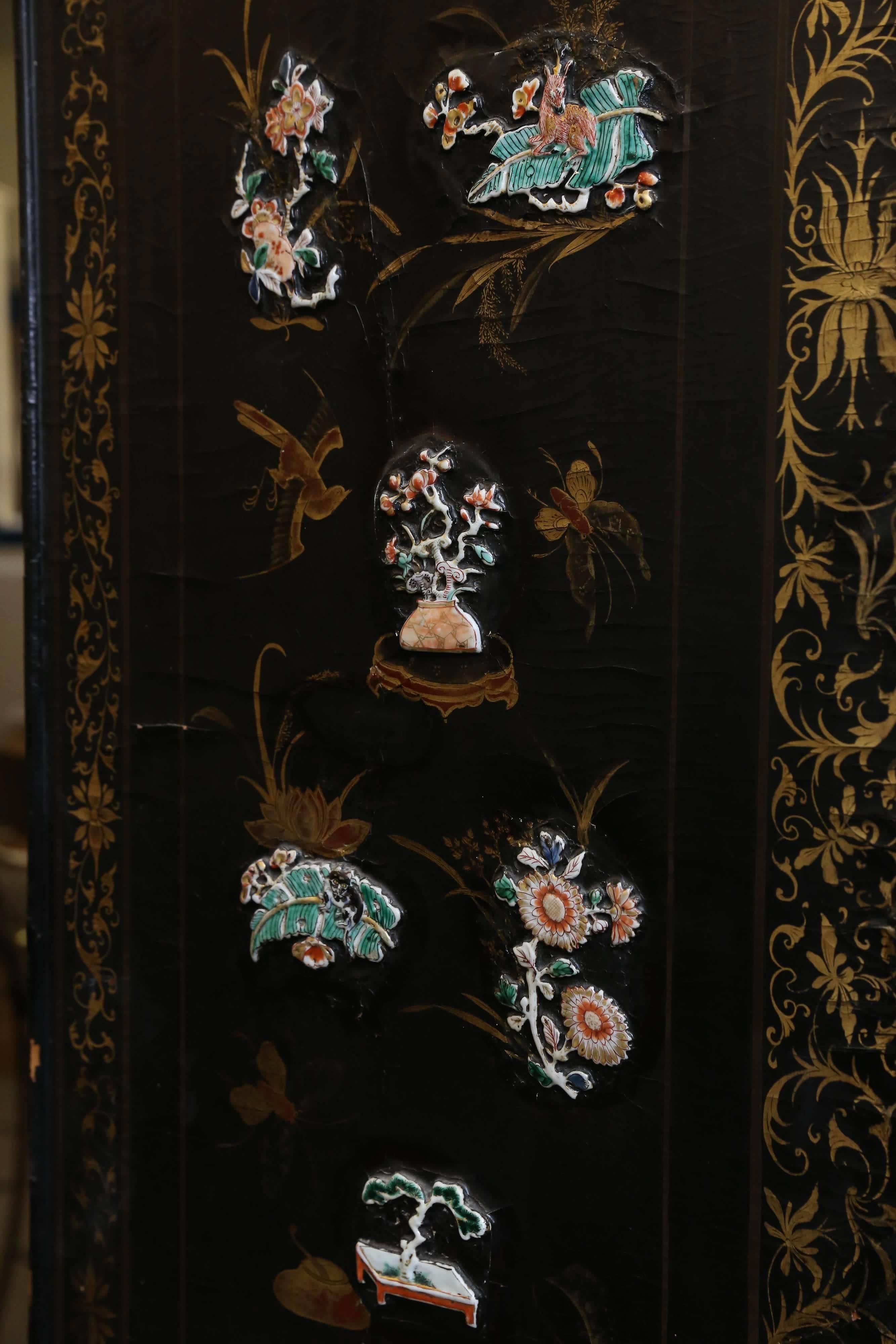Chinese Screen or Room Divider In Good Condition In Houston, TX
