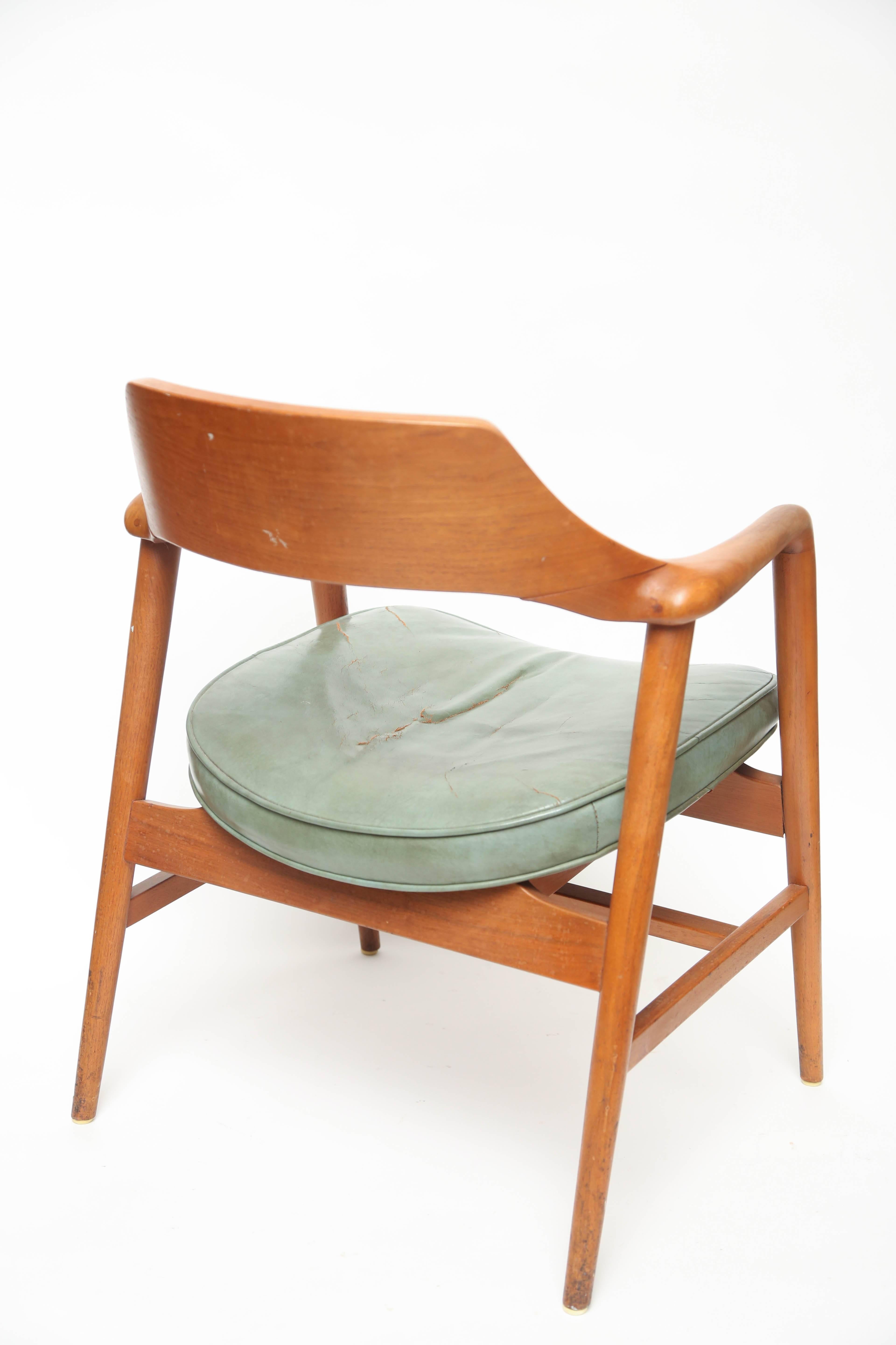 Erik Christensen Teak Armchair, 1950s, Demark For Sale 1