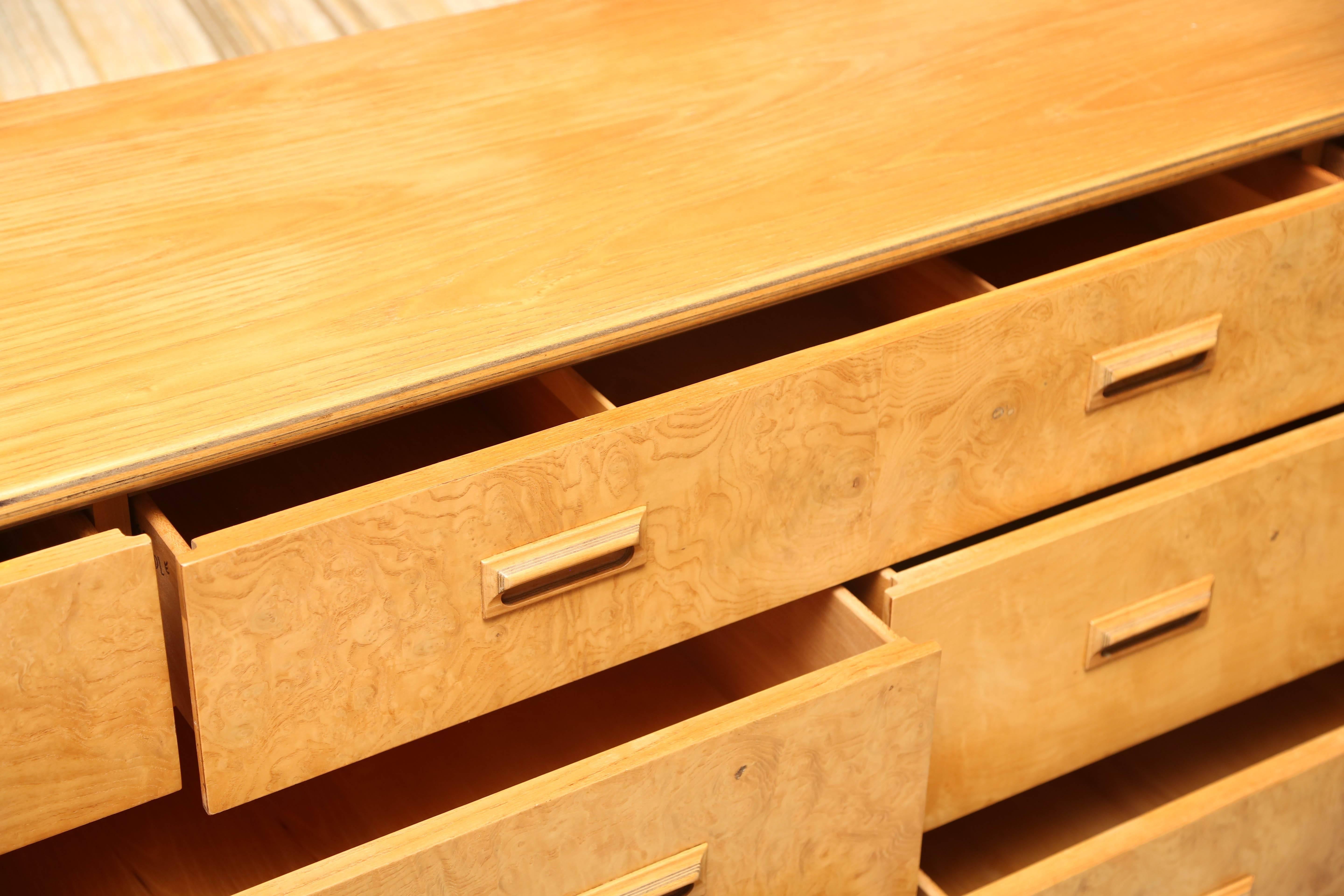 burlwood dresser