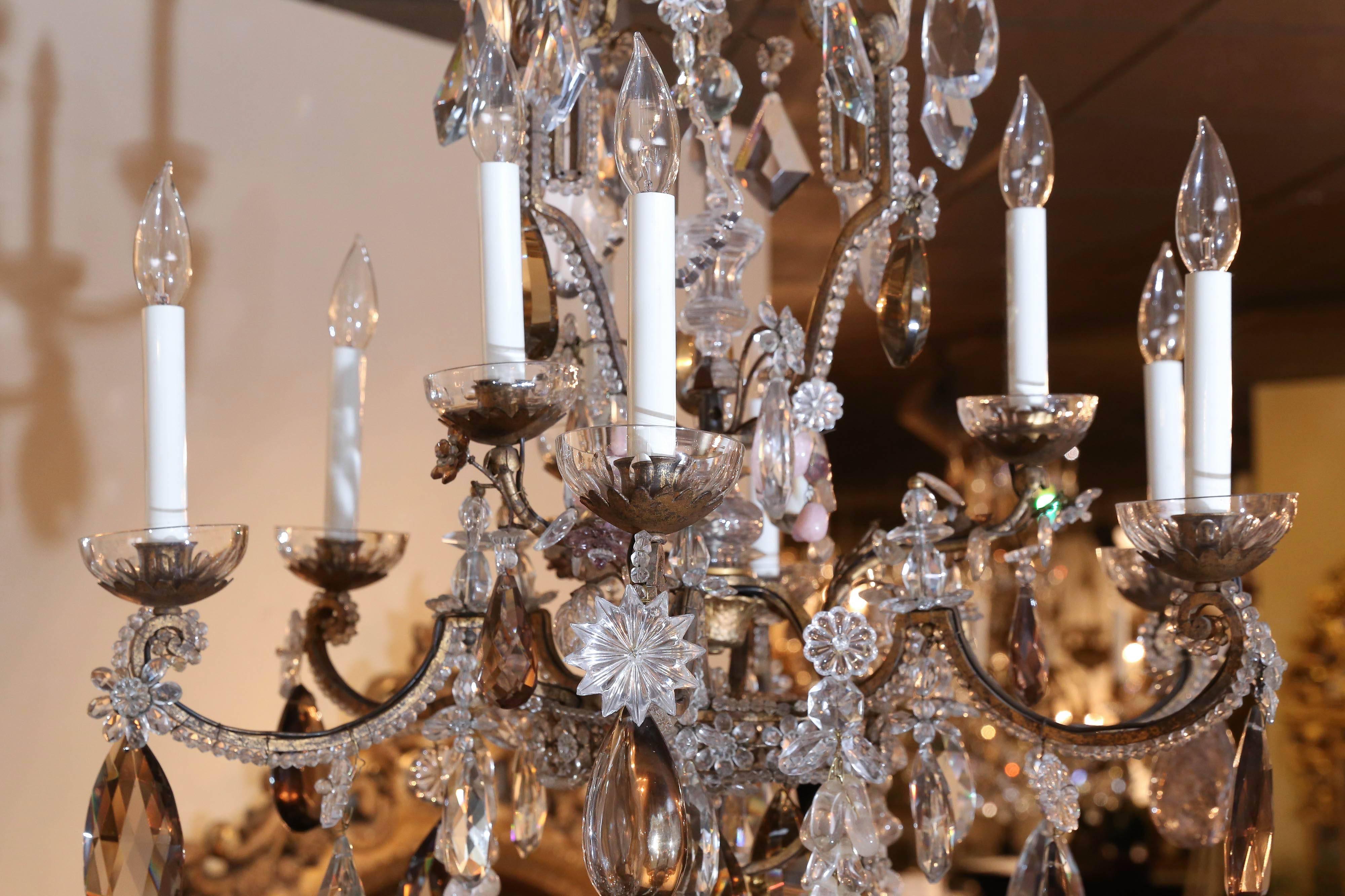 amethyst crystal chandelier