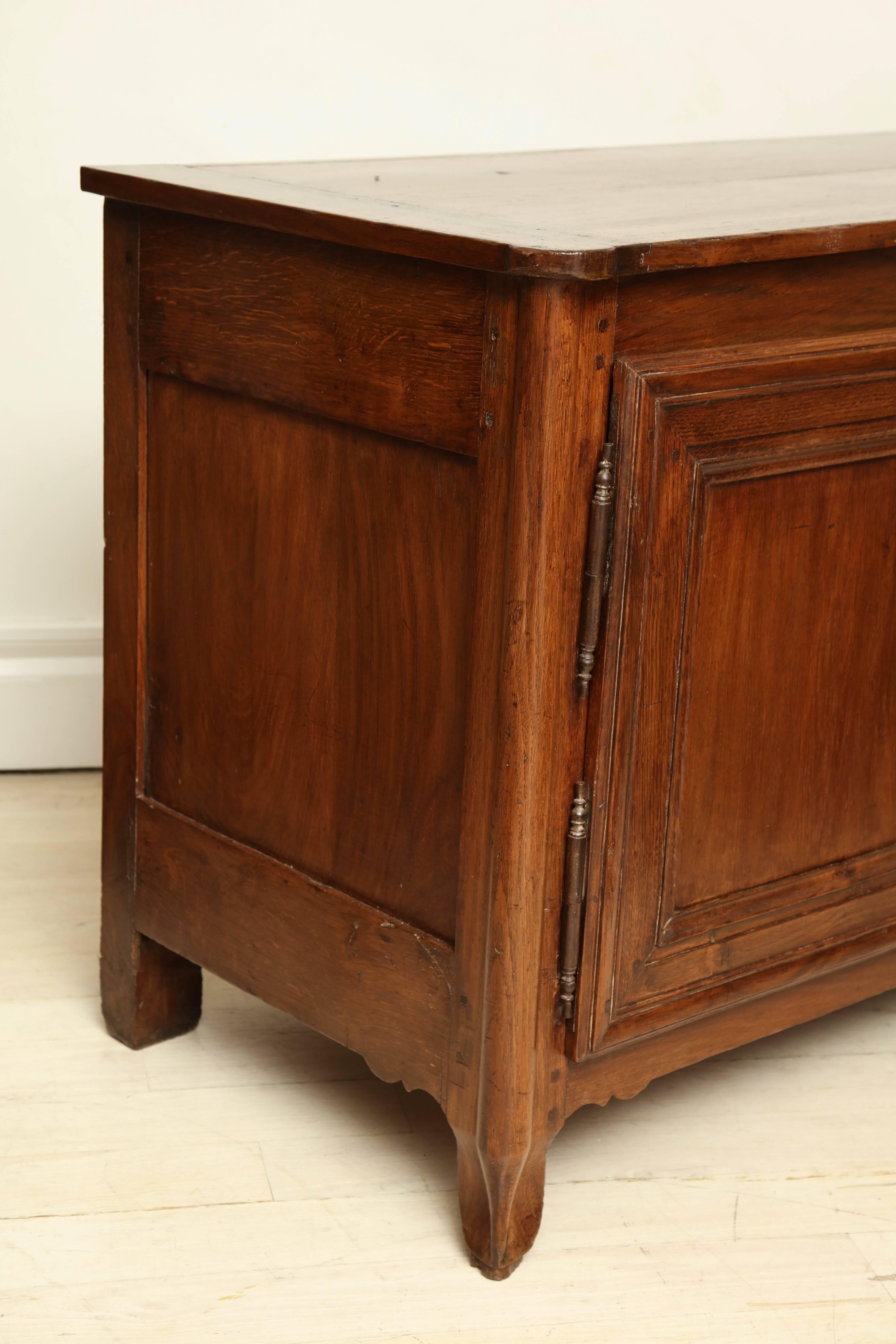 18th Century French Country Oak Sideboard with Two Paneled Doors 7