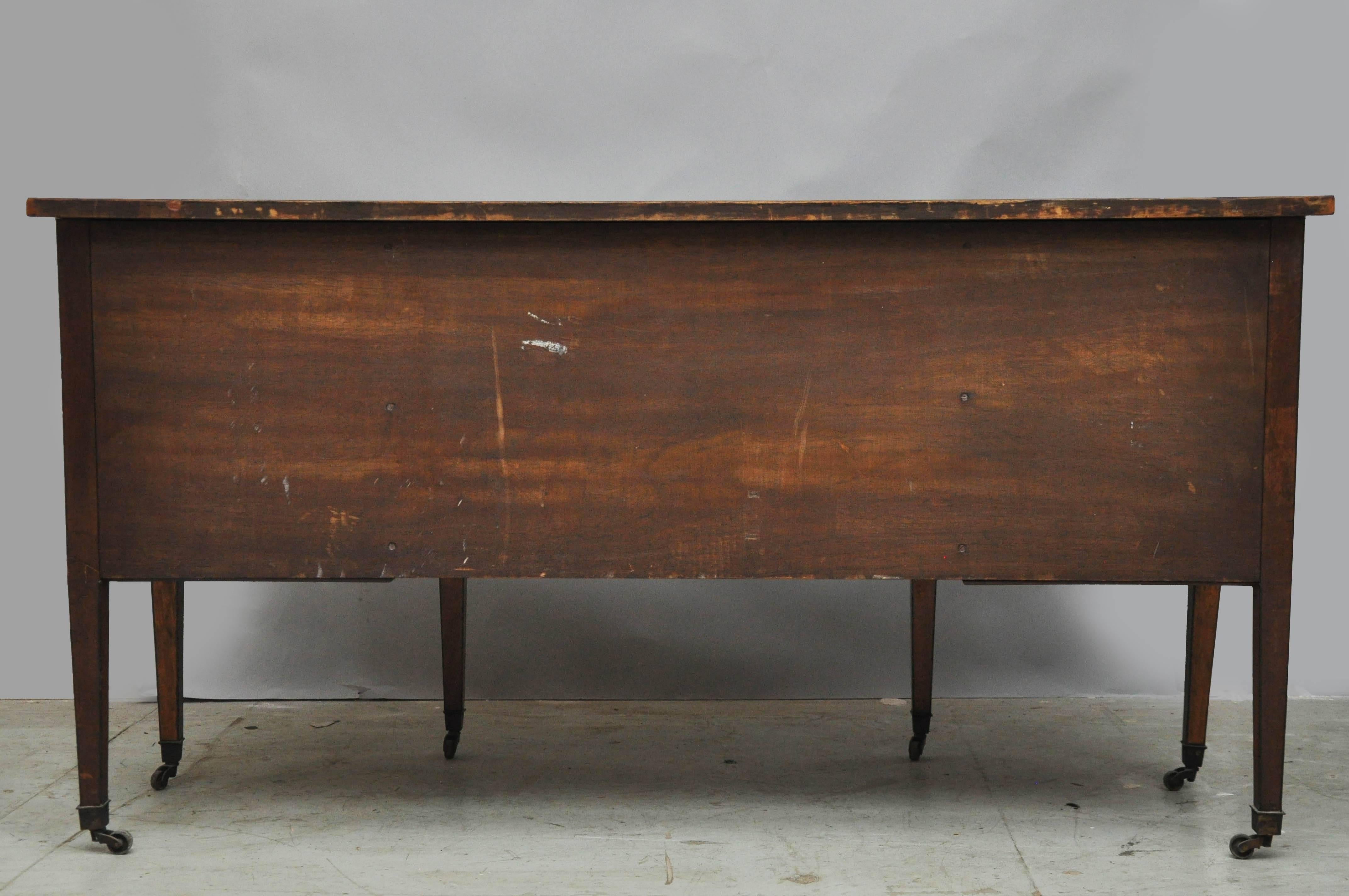 Edwardian Period Sheraton Revival Writing Table by Maple & Co. of London, 1905 For Sale 2