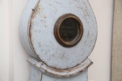 Late 18th Century Swedish Pale Blue Painted Mora Clock
