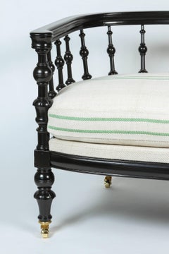 Antique Spindle Parlor Settee