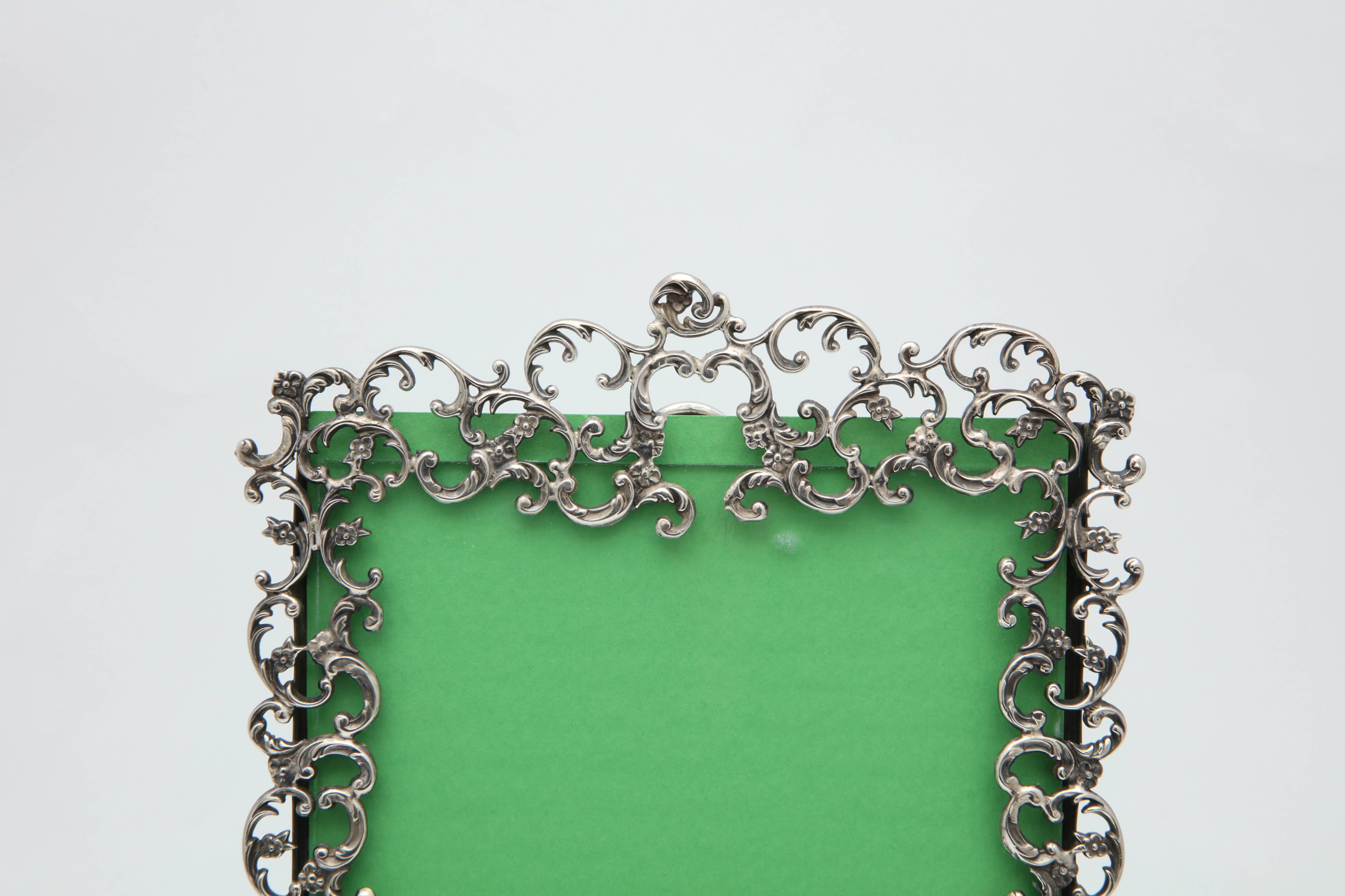 American Victorian Sterling Silver Picture Frame