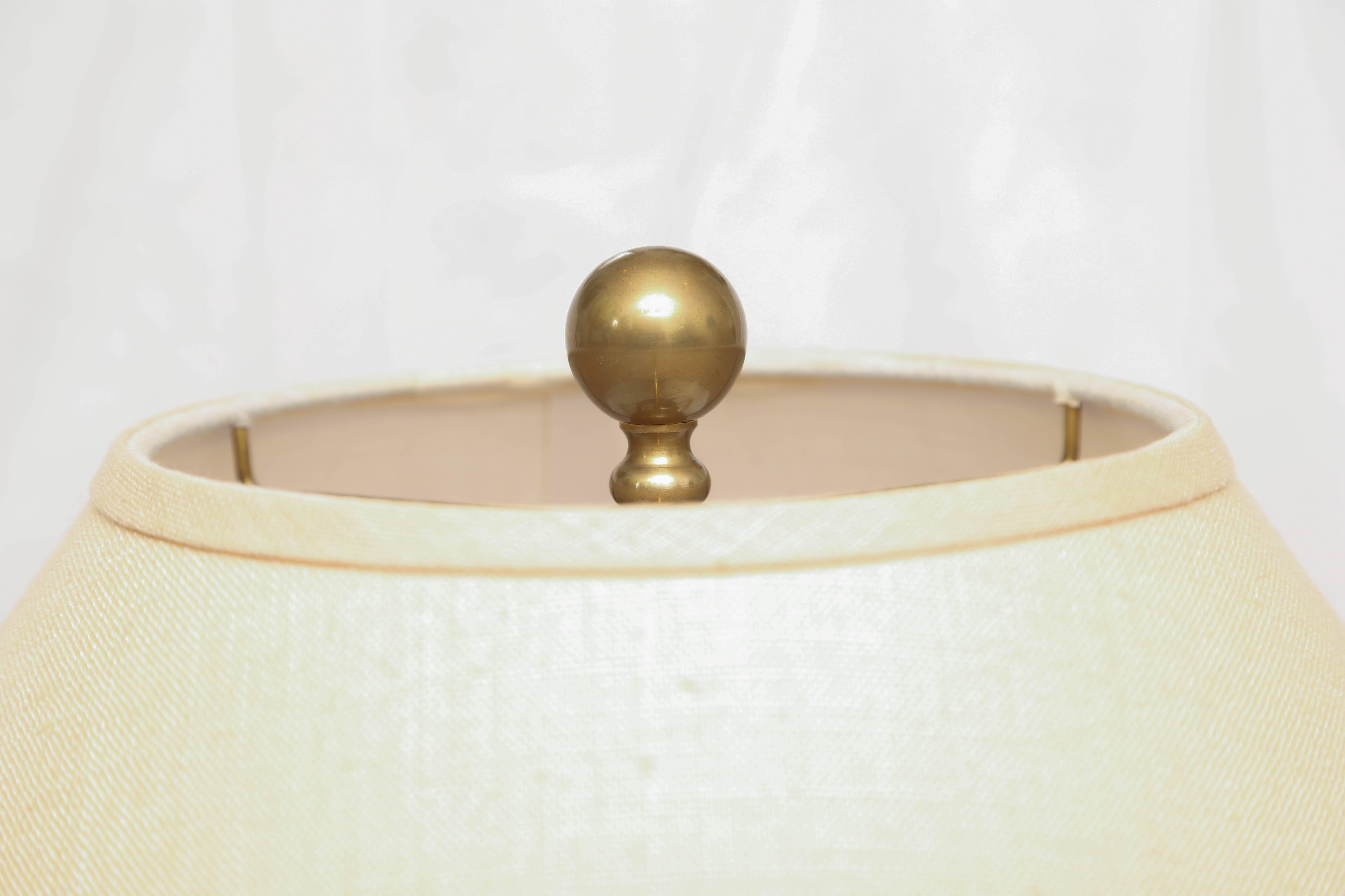Brass Large Pair of Chapman Table Lamps For Sale