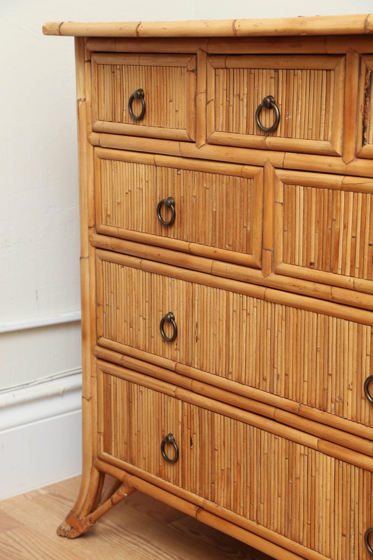 Pencil Bamboo Dresser by Baker at 1stDibs