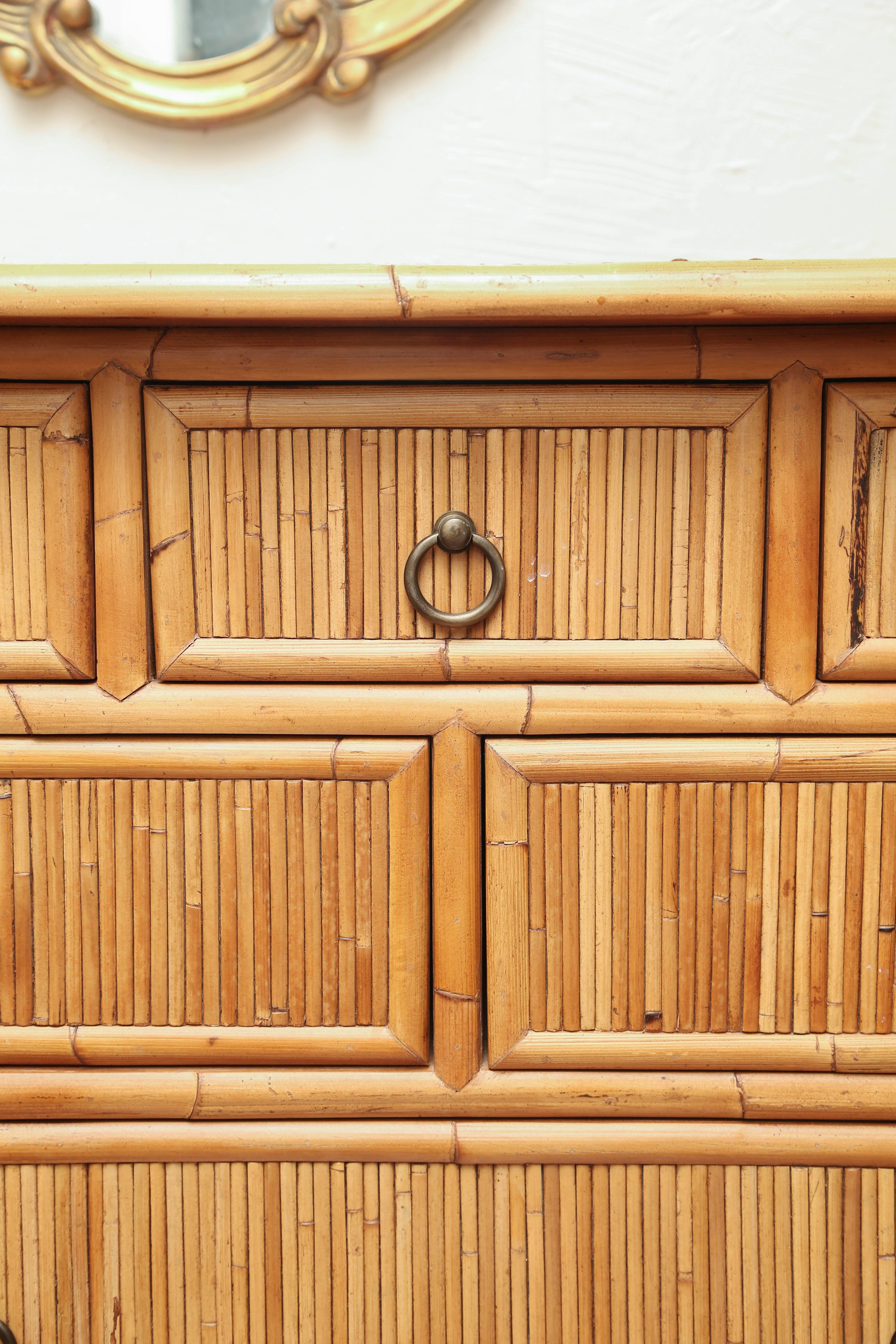 Pencil Bamboo Dresser by Baker 1