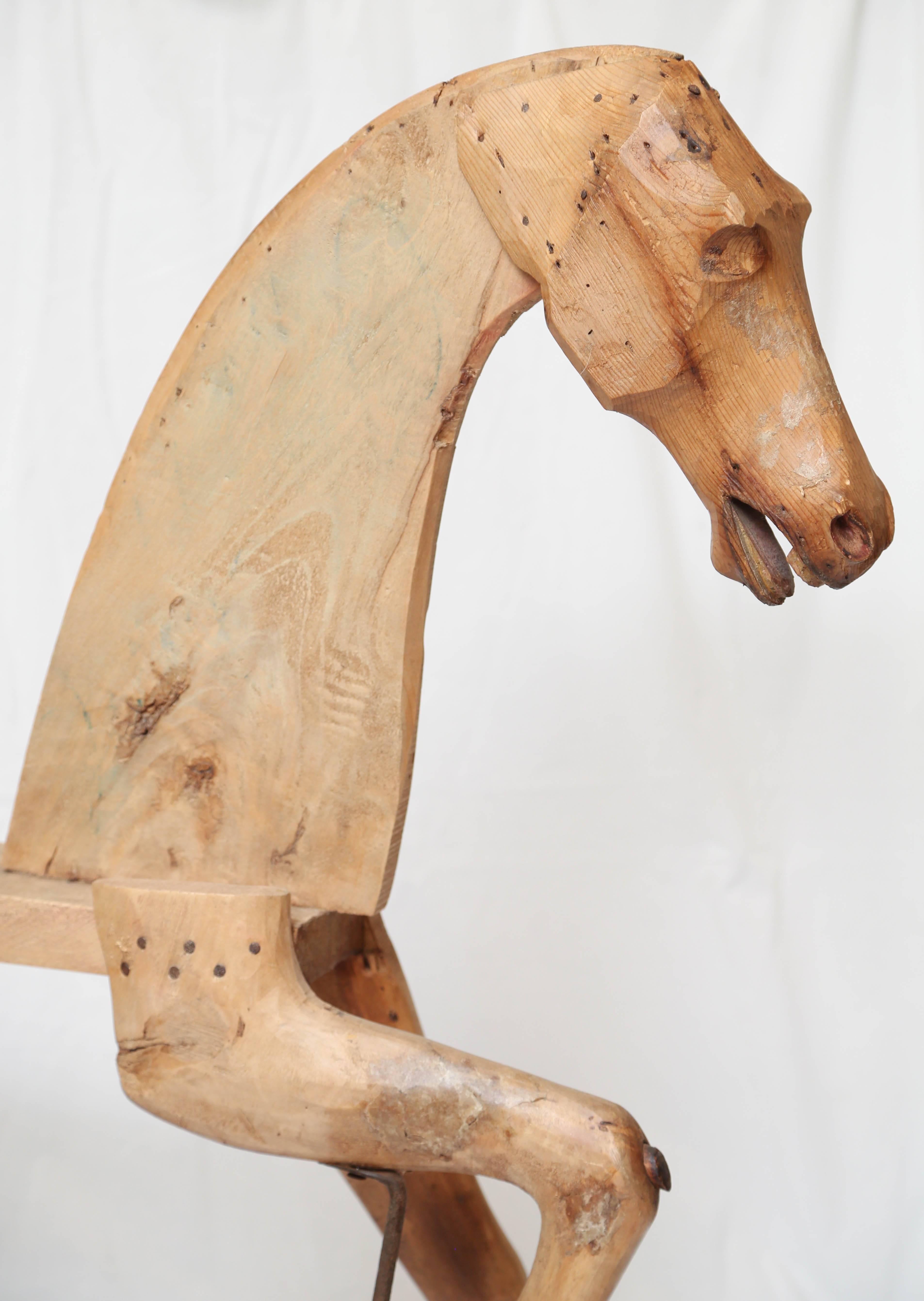 Folk Art Wood Horse 2