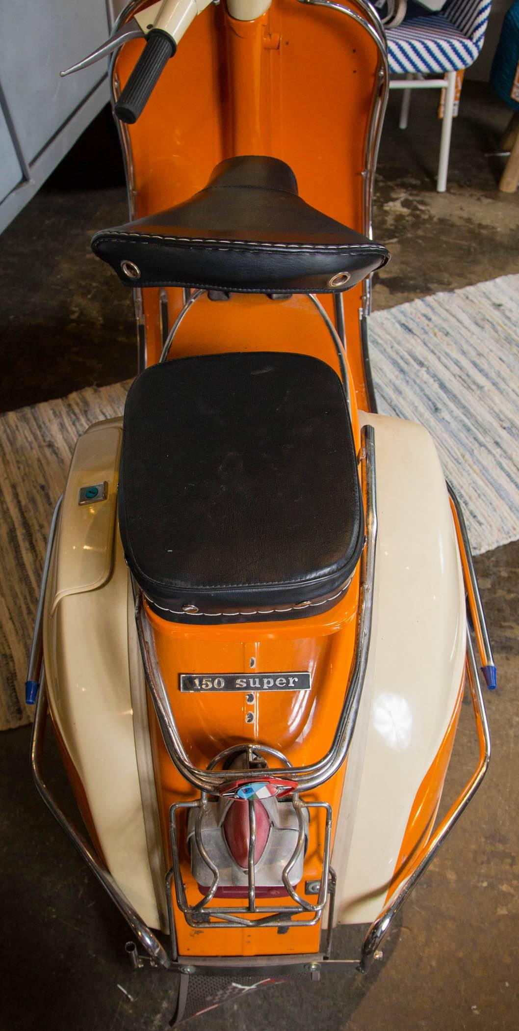 Orange Vespa circa 1960s Scooter 1