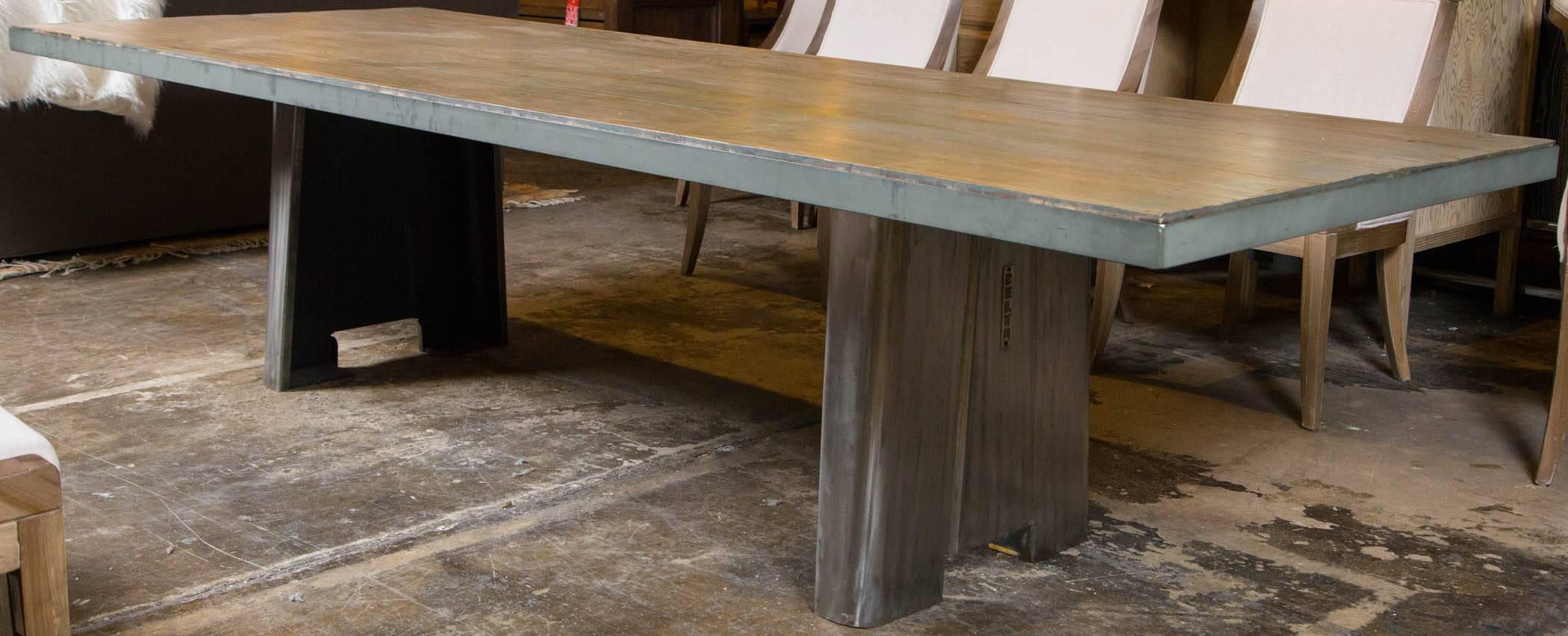 North American Bowing Alley Top Industrial Base Table