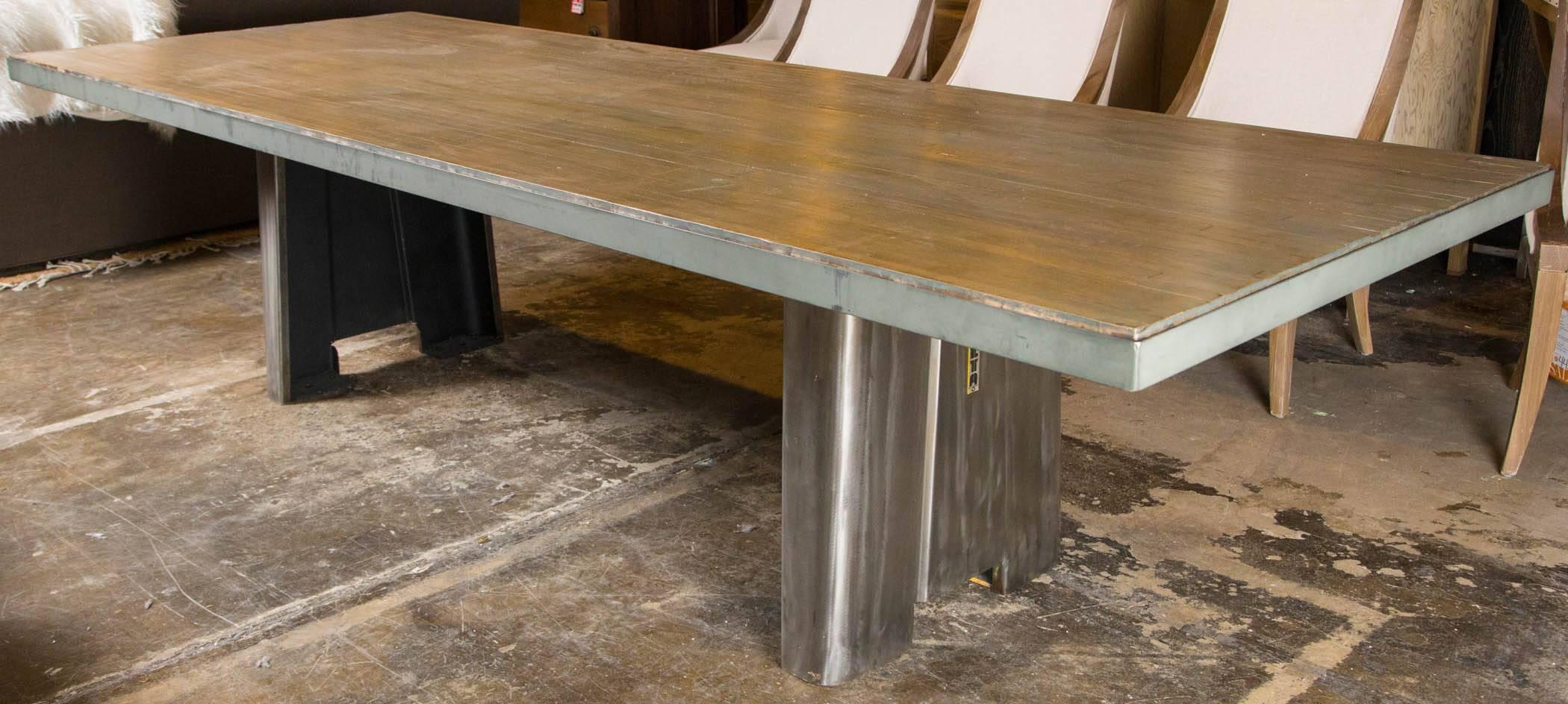 Bowing Alley Top Industrial Base Table 3