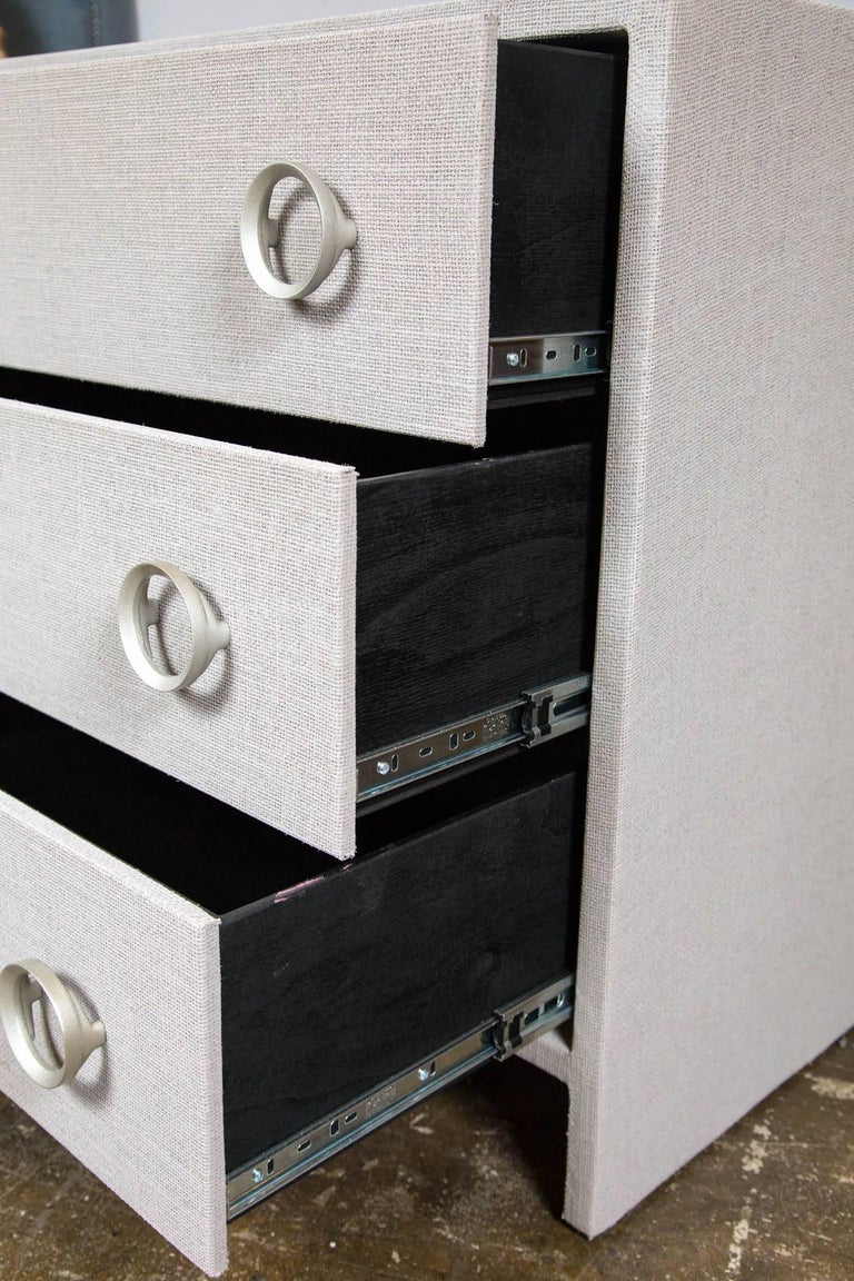 Linen Wrapped Dresser at 1stDibs