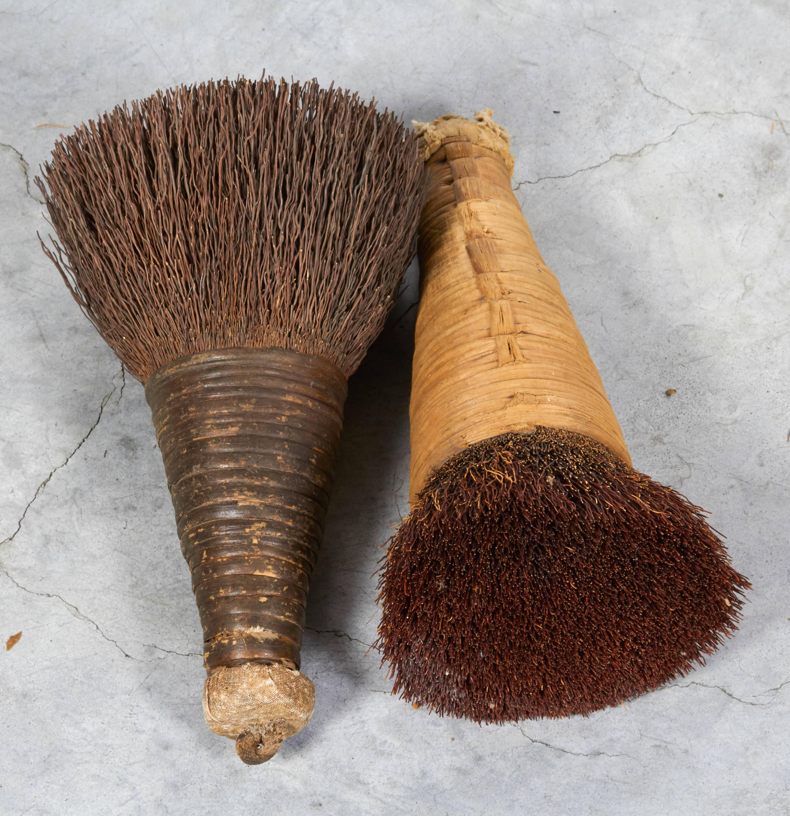 20th Century Pair of Handmade African Brushes