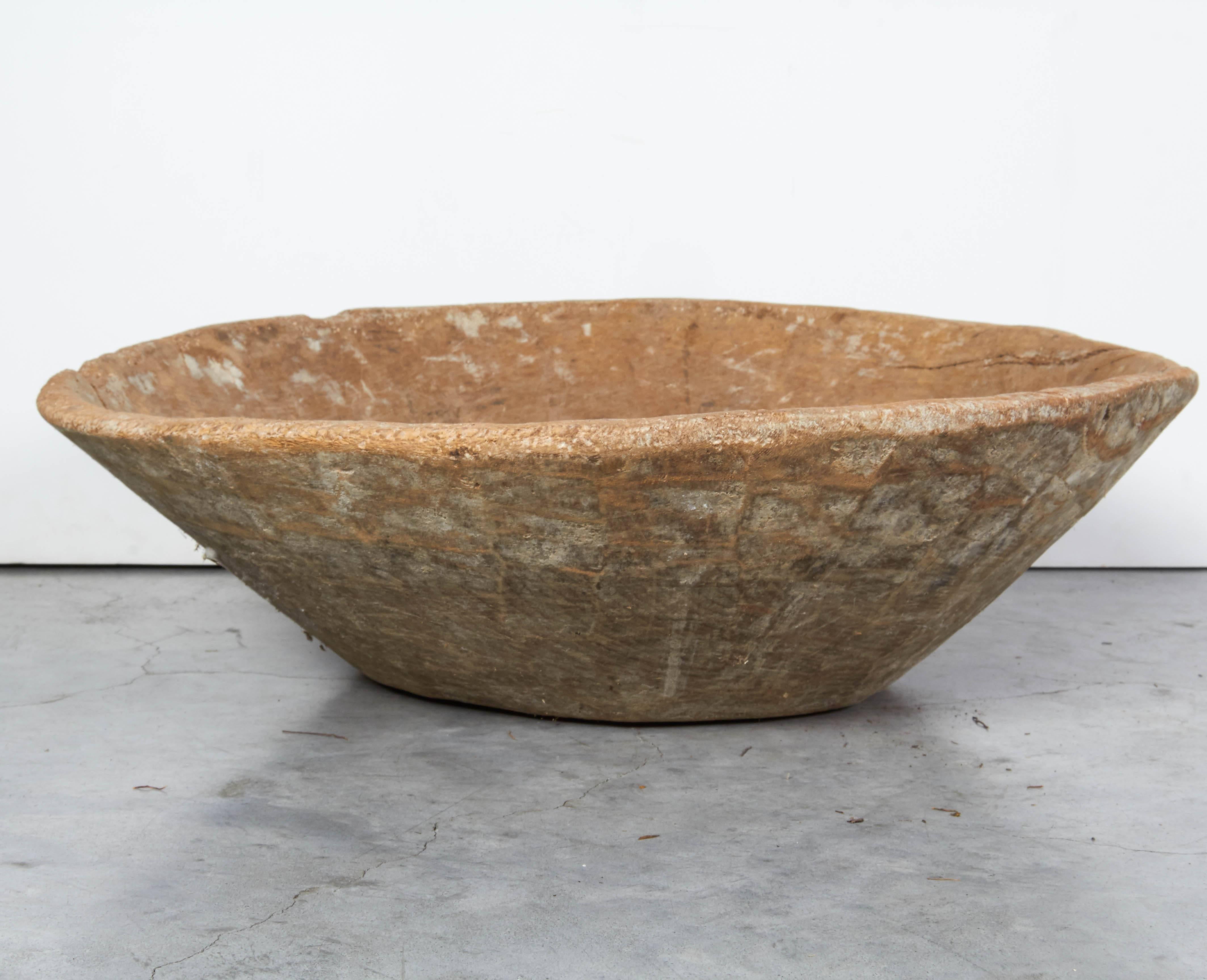 Early 20th Century Antique Work Bowl with Great Wear