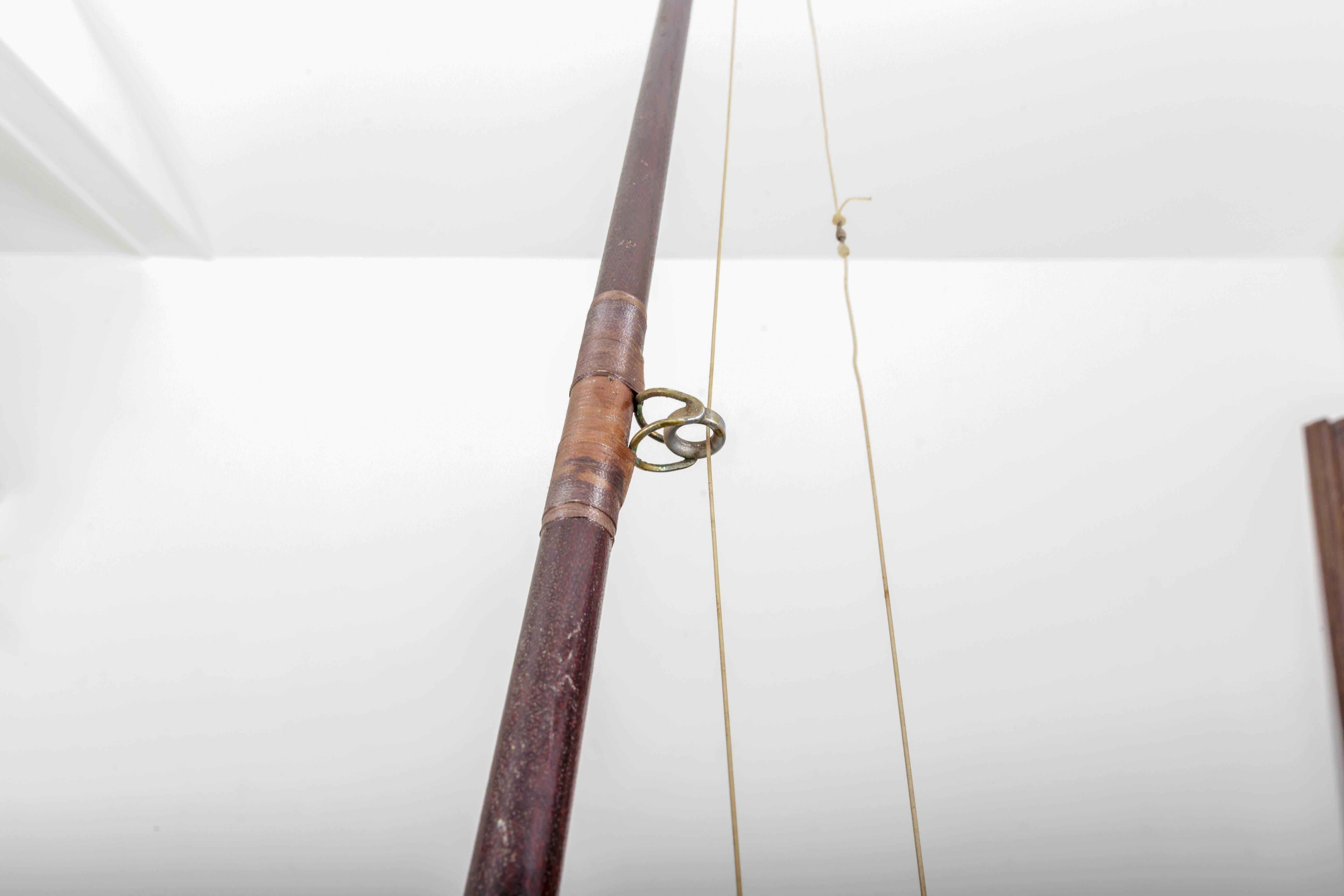 Wood Vintage Rod and Reel