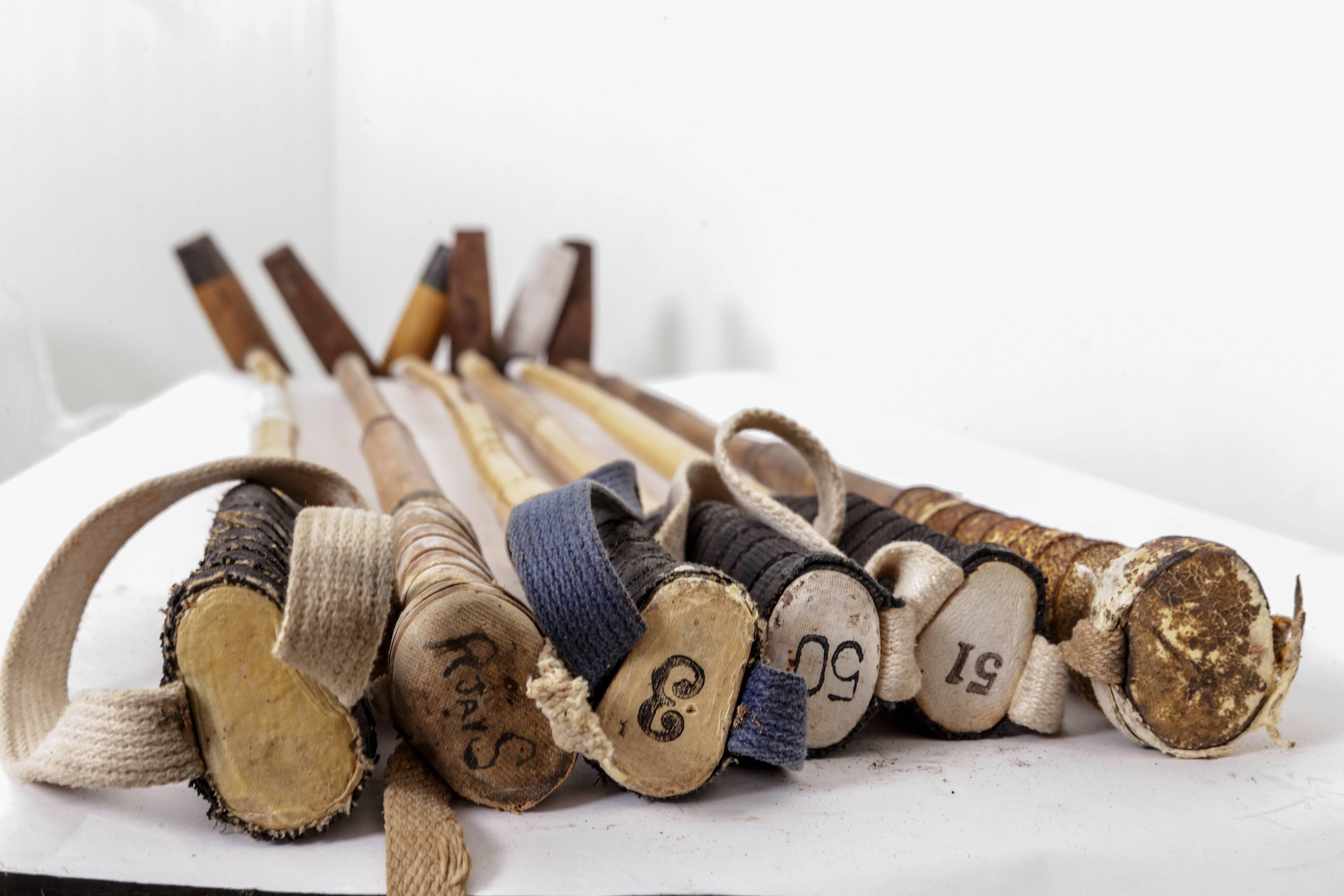 Six Vintage Polo Mallets 4