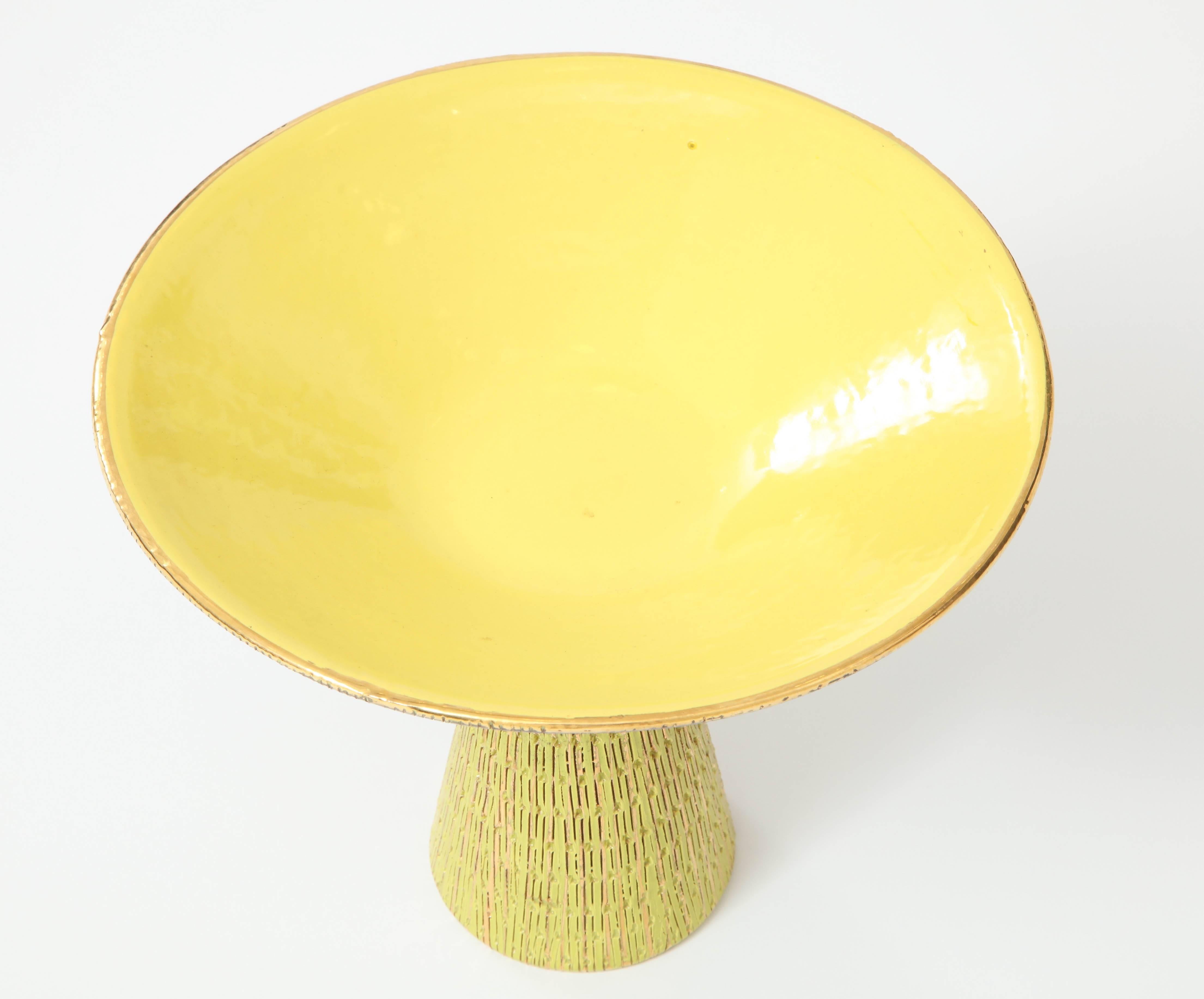 Mid-Century Modern Ceramic Compote by Bitossi, Offered by Area ID