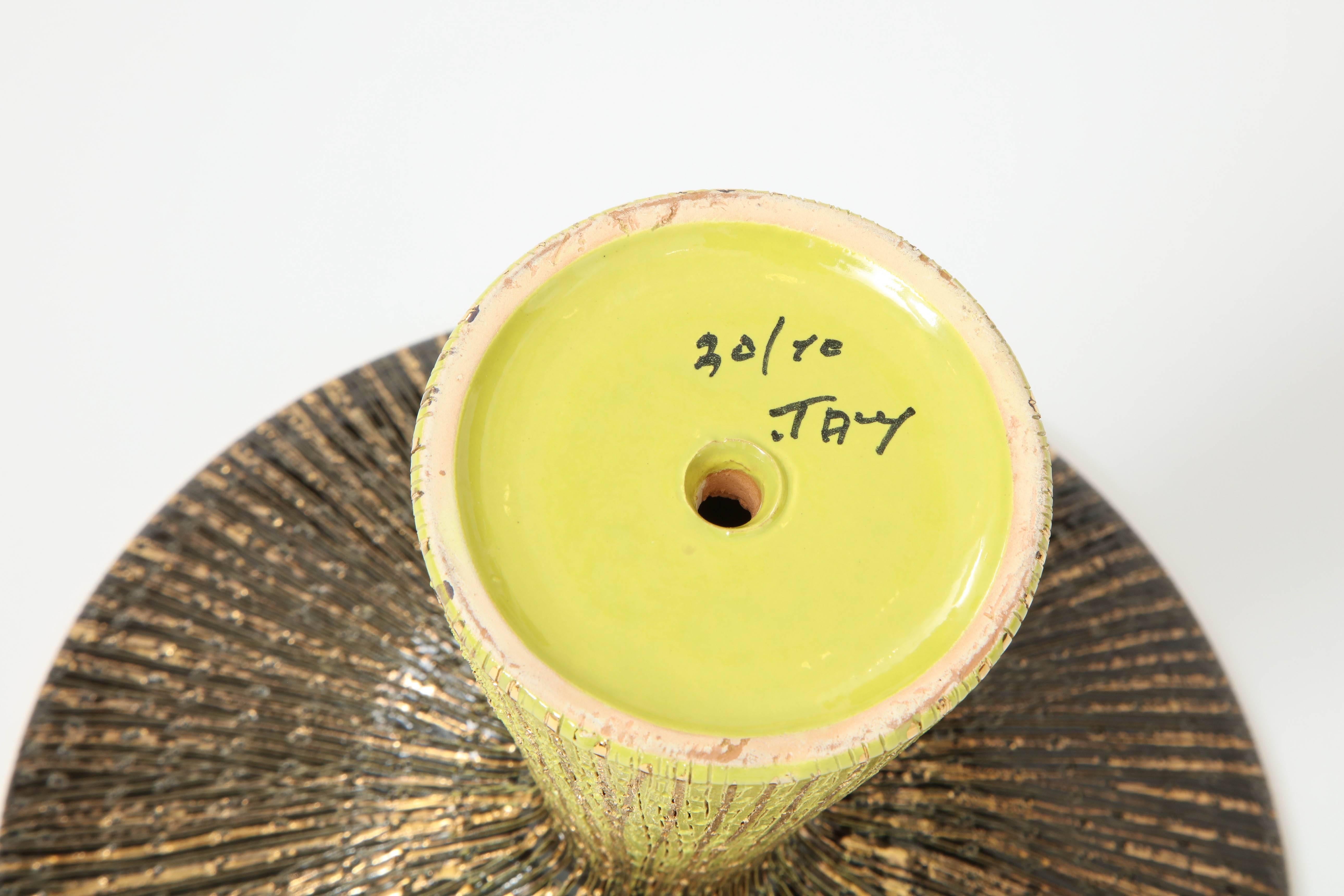Italian Ceramic Compote by Bitossi, Offered by Area ID