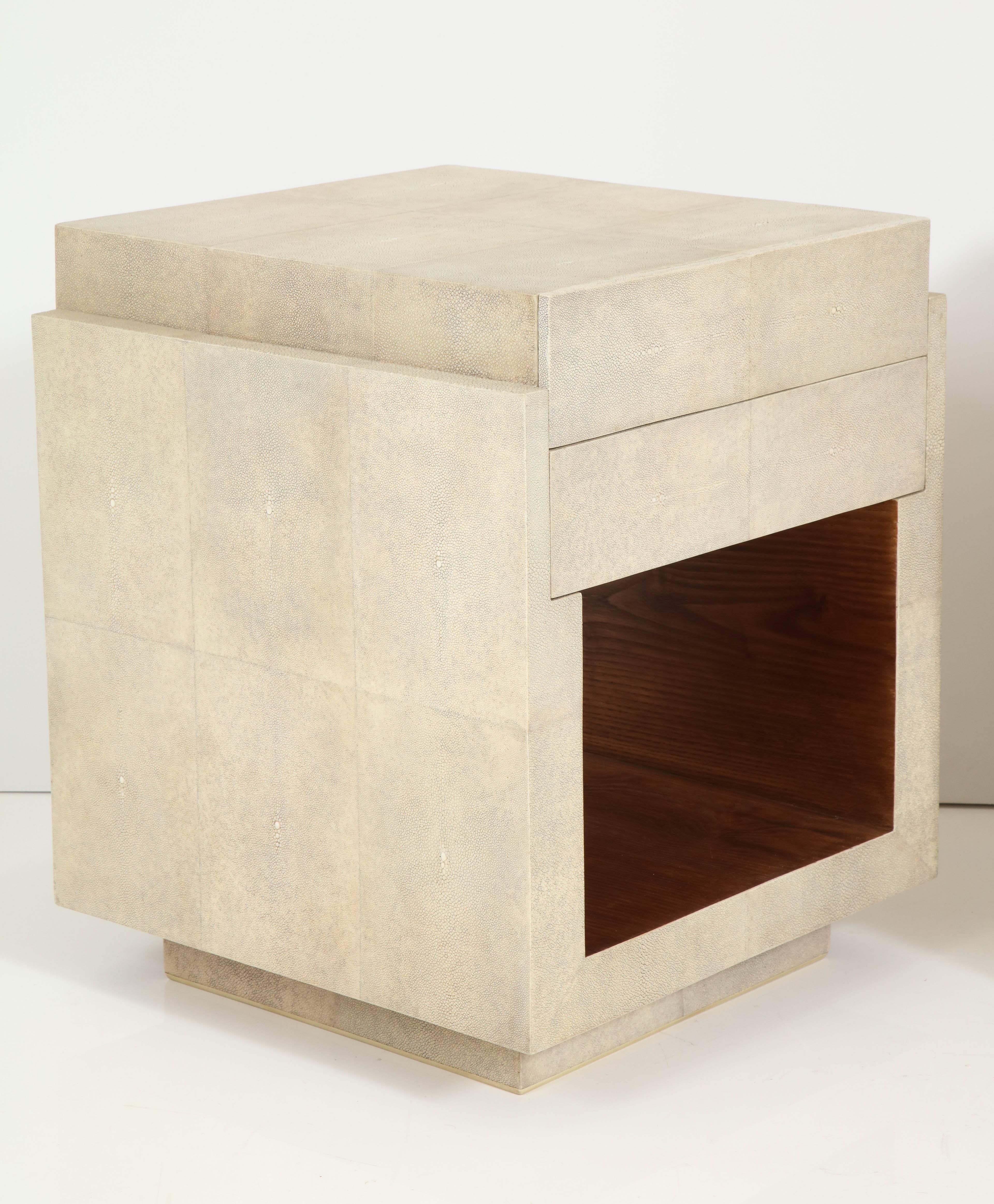 cream bedside tables