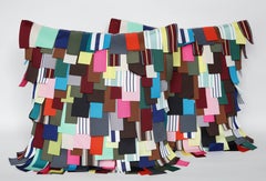Dransfield & Ross Grosgrain Ribbon Embellished Pillows